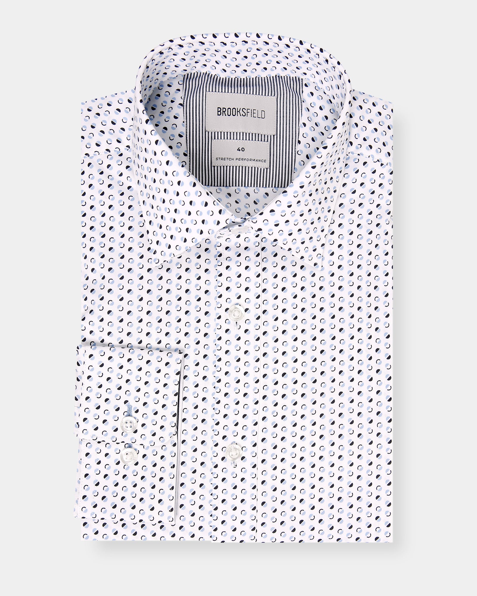Modern Retro Print Reg Fit Business Shirt
