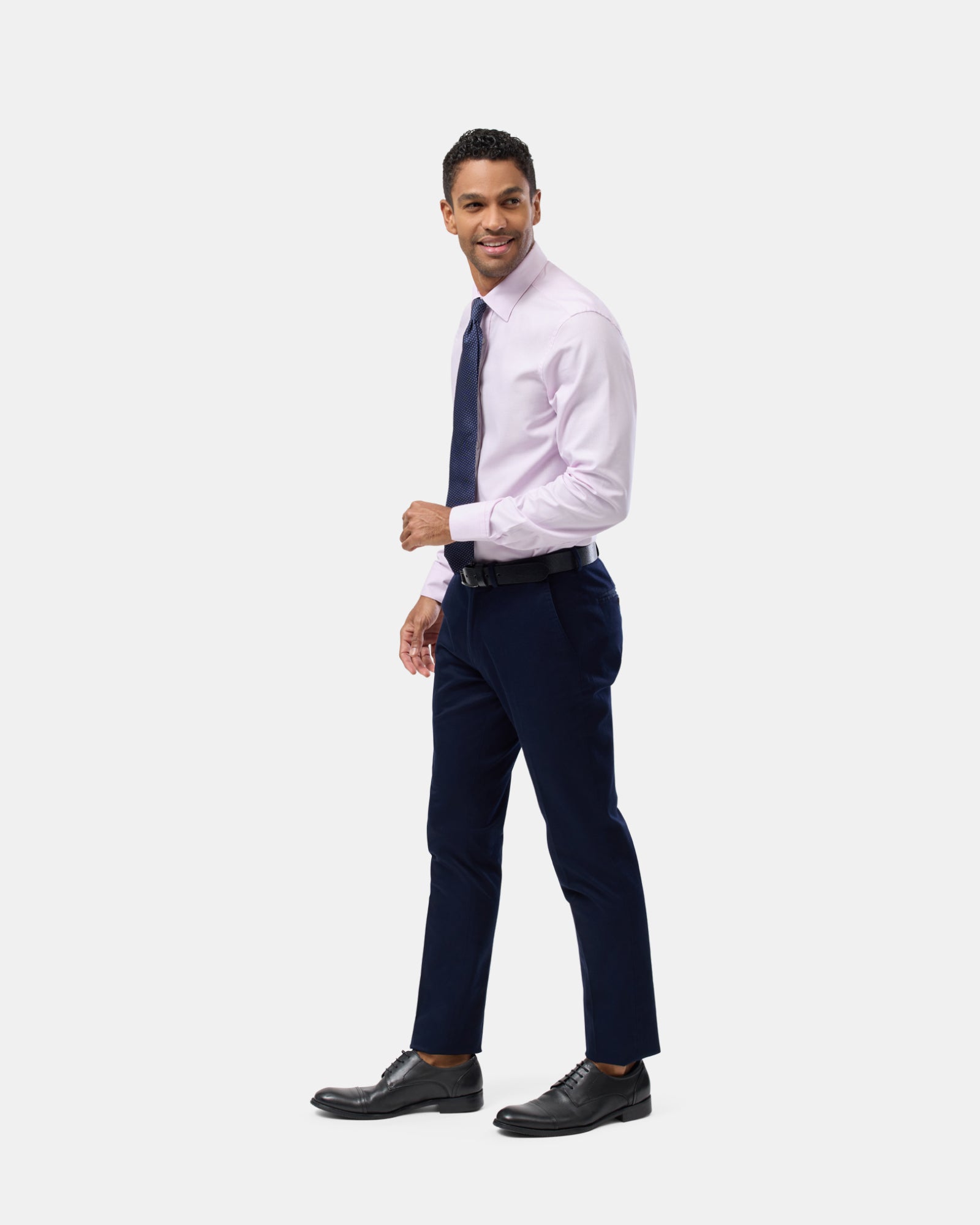 Textured Plain Reg Fit Business Shirt