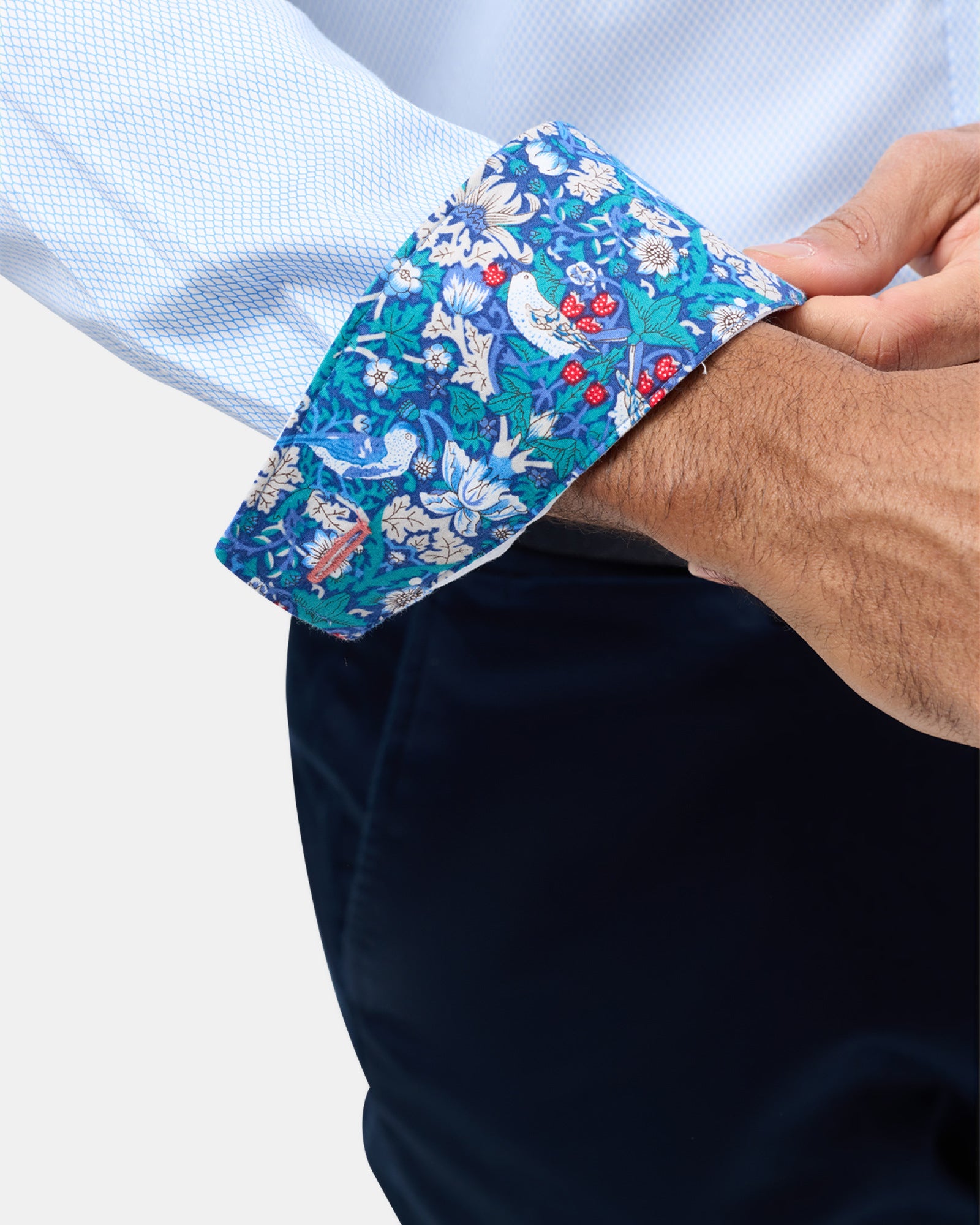 LUXE PRINT SLIM FIT BUSINESS SHIRT