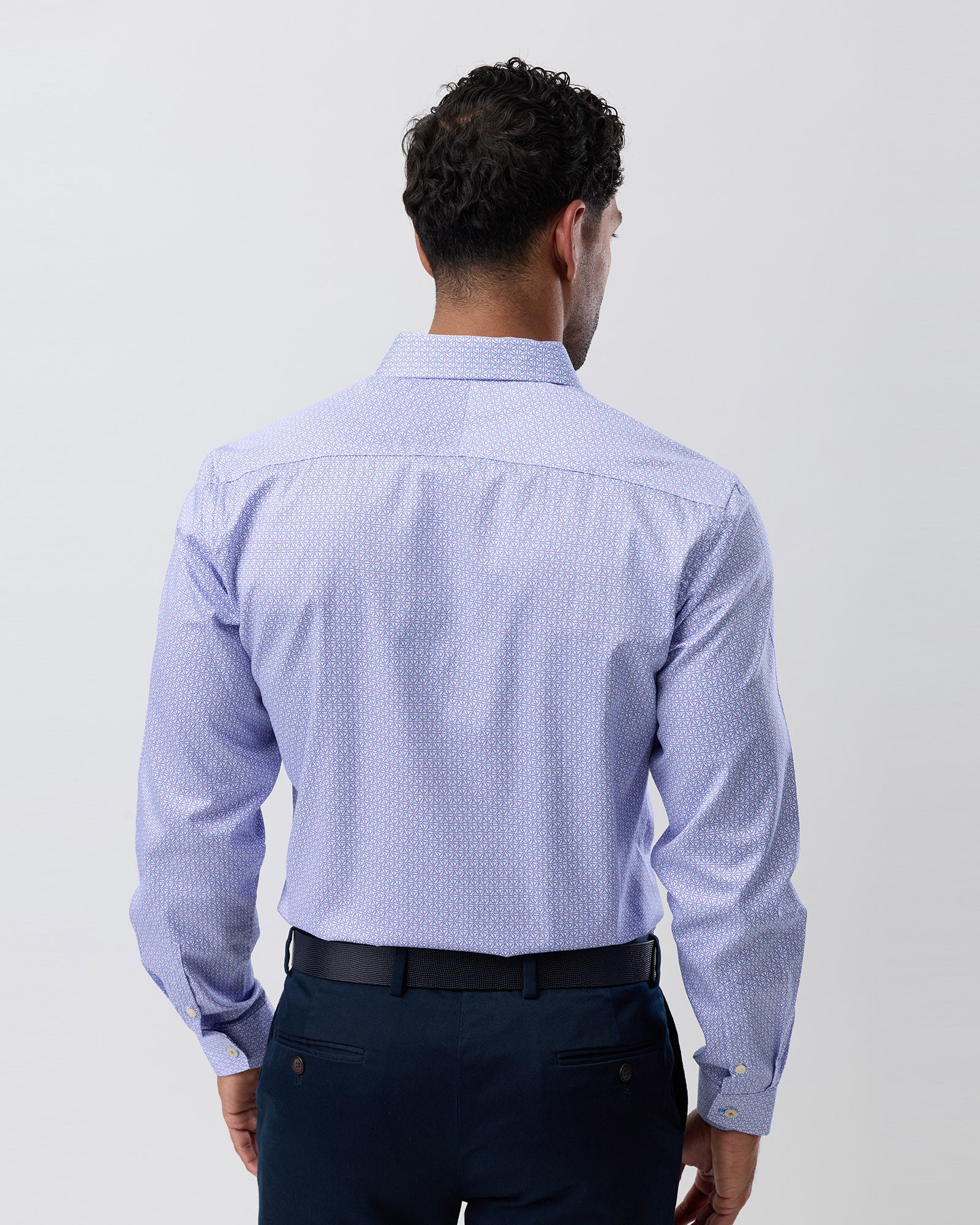 LUXE PRINT SLIM FIT BUSINESS SHIRT
