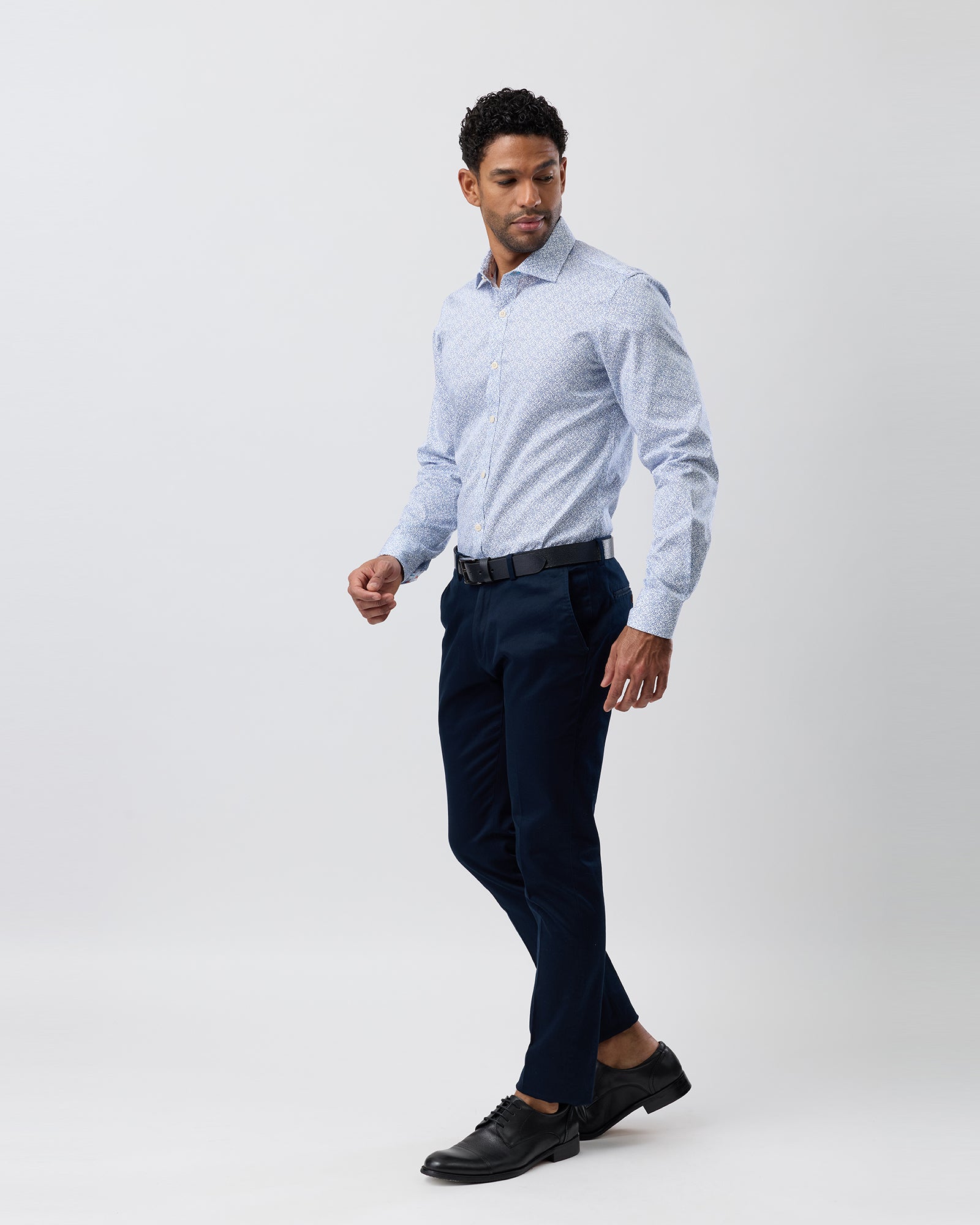 LUXE PRINT SLIM FIT BUSINESS SHIRT