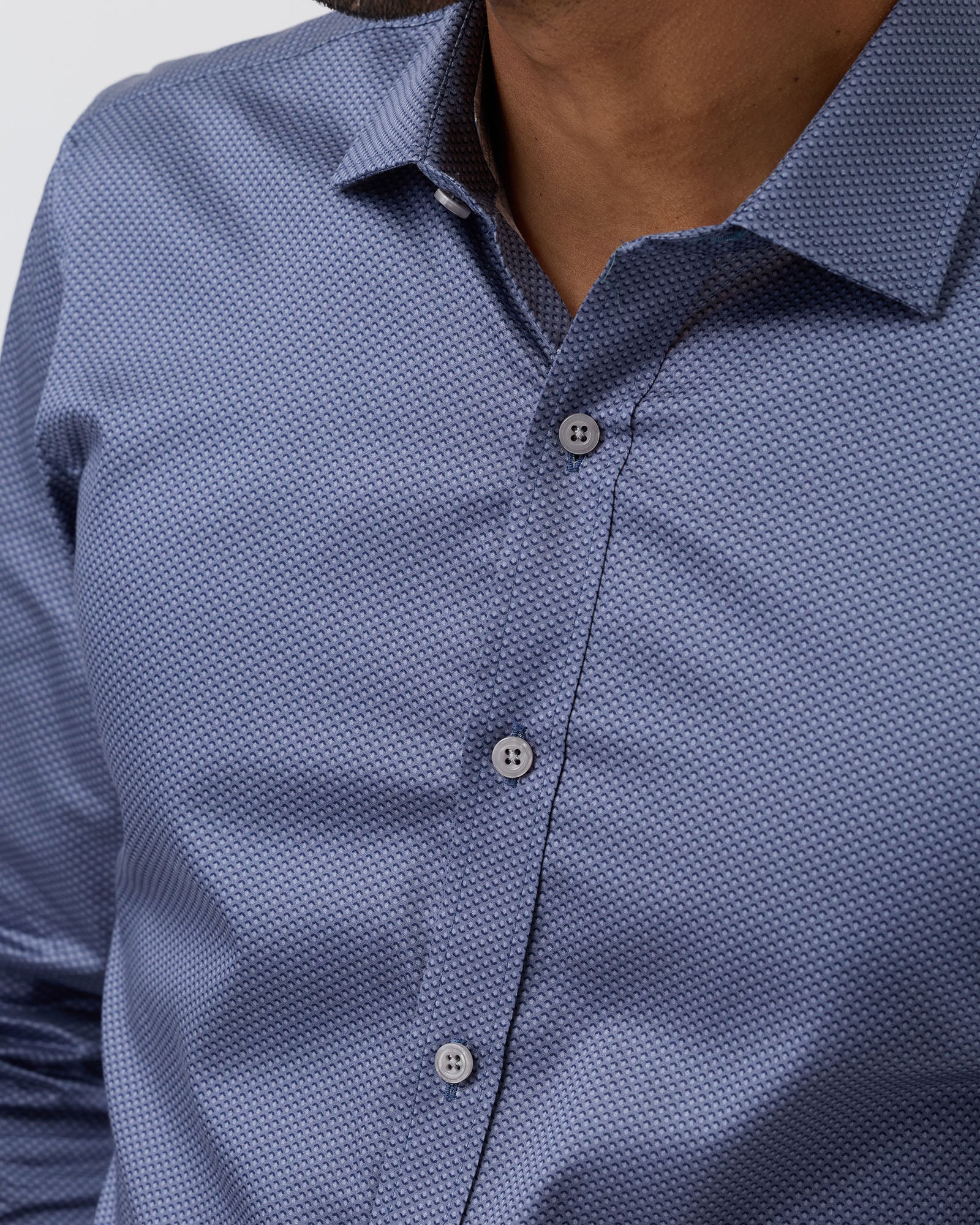 LUXE PRINT SLIM FIT BUSINESS SHIRT