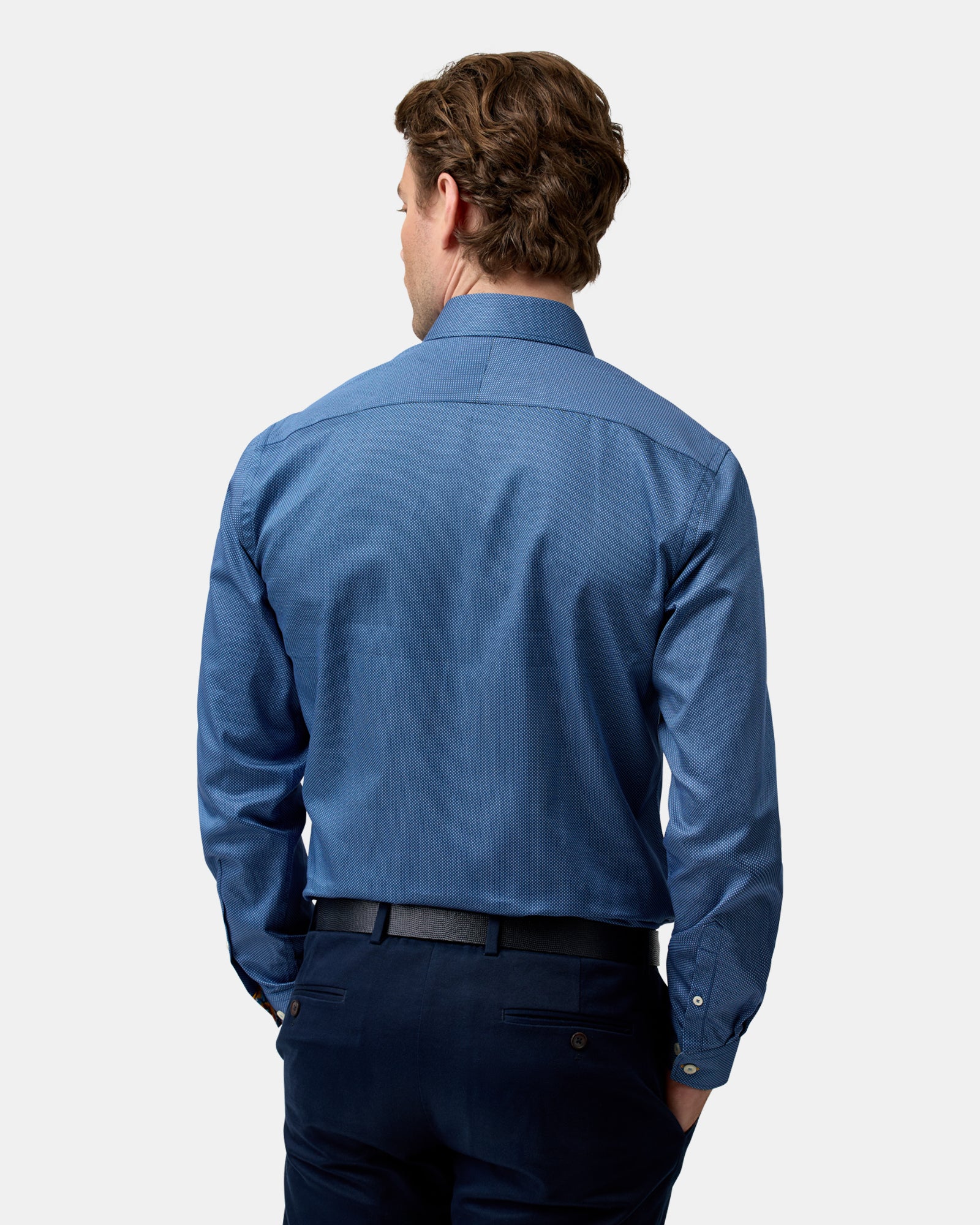 LUXE PRINT SLIM FIT BUSINESS SHIRT