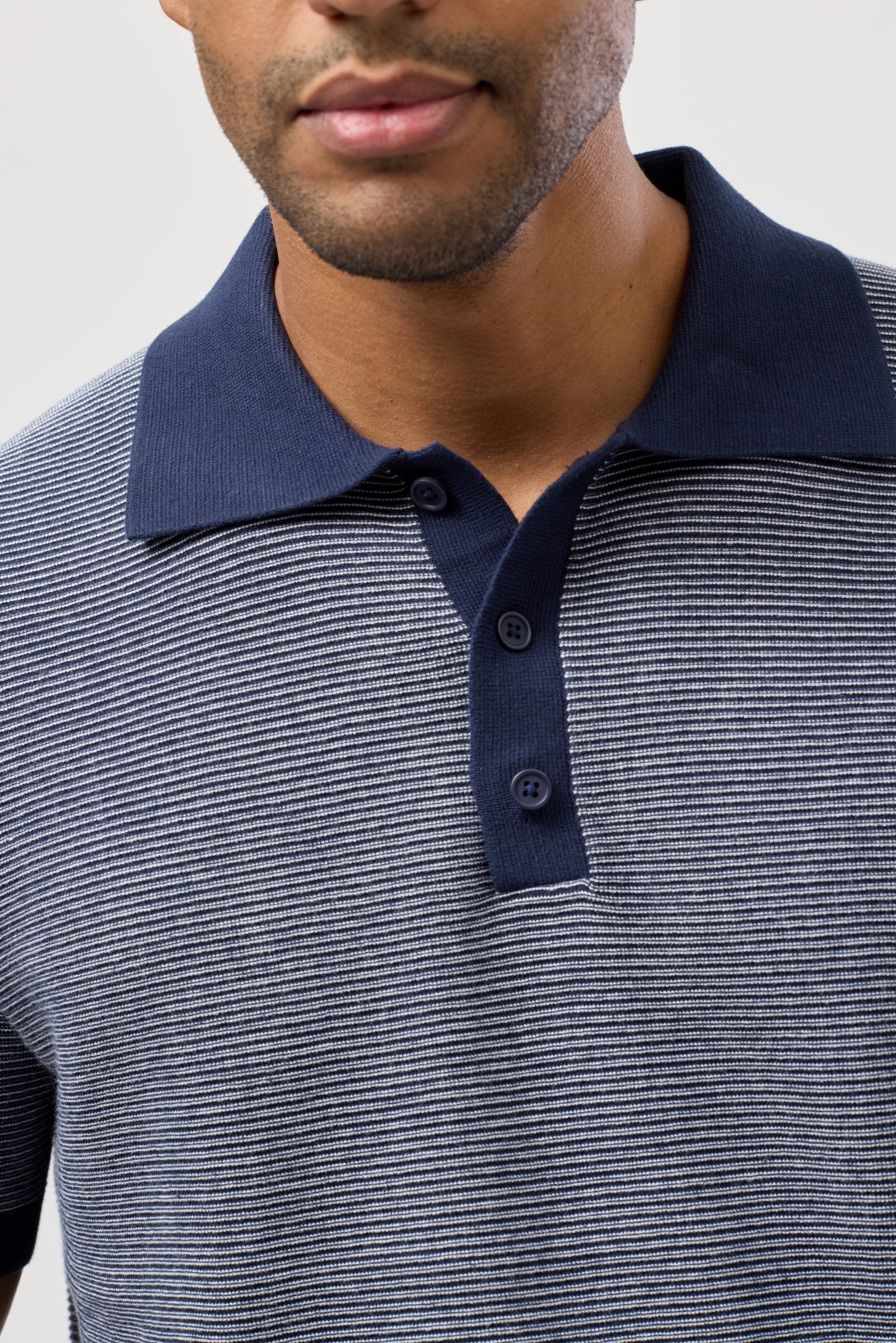 Short Sleeve Knitted Polo