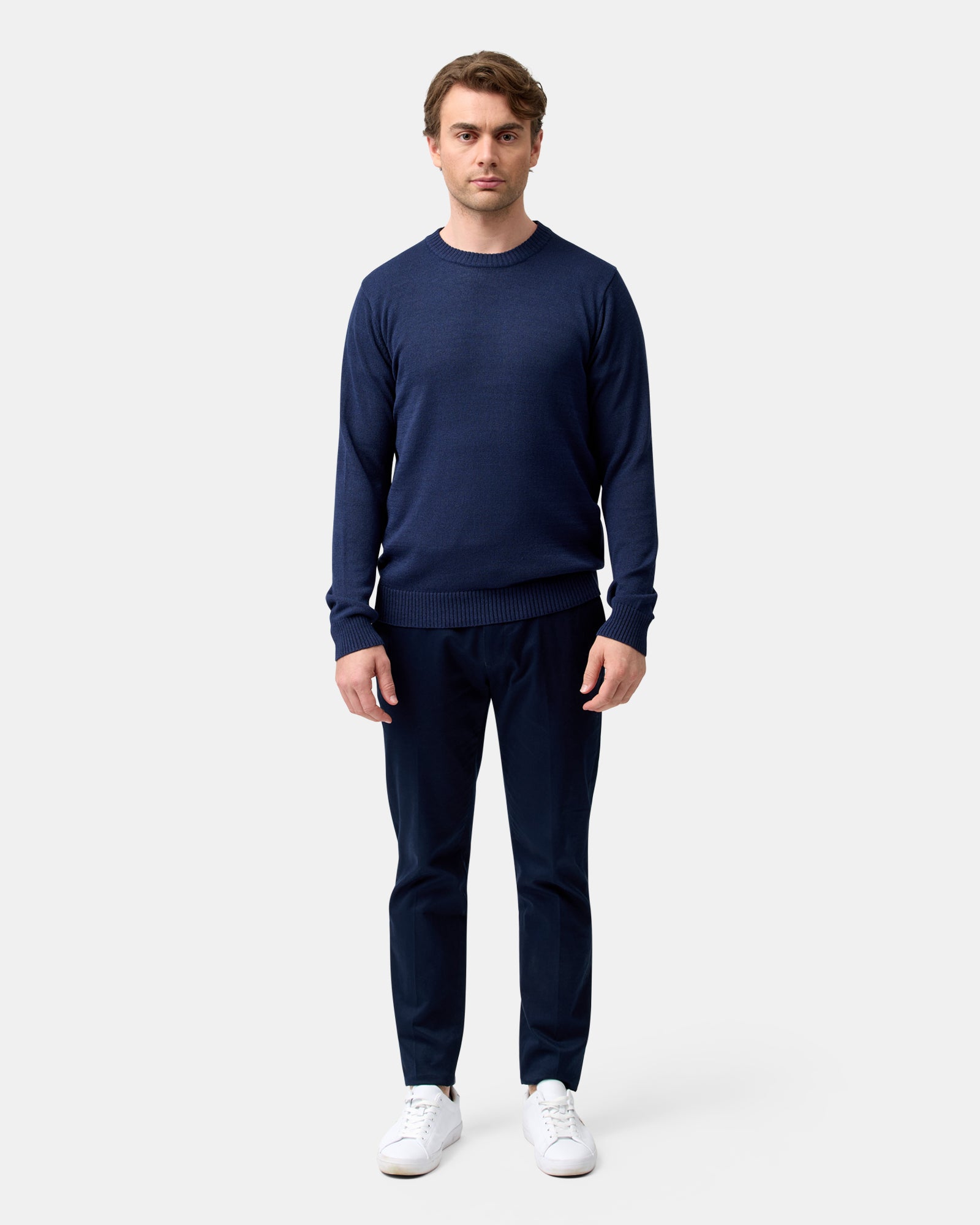 BOUCLE CREW NECK KNIT