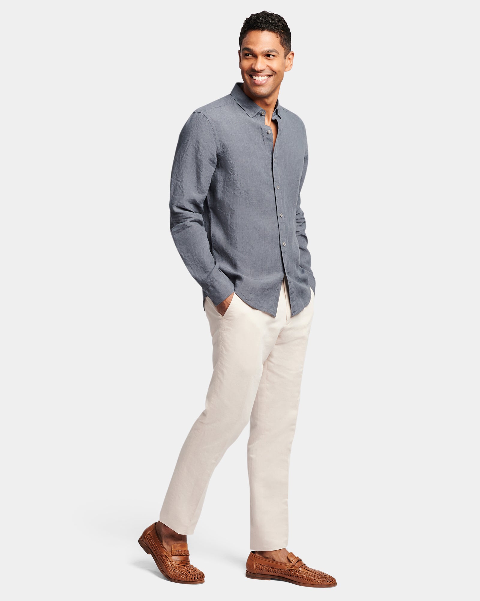 Plain Linen Casual Shirt