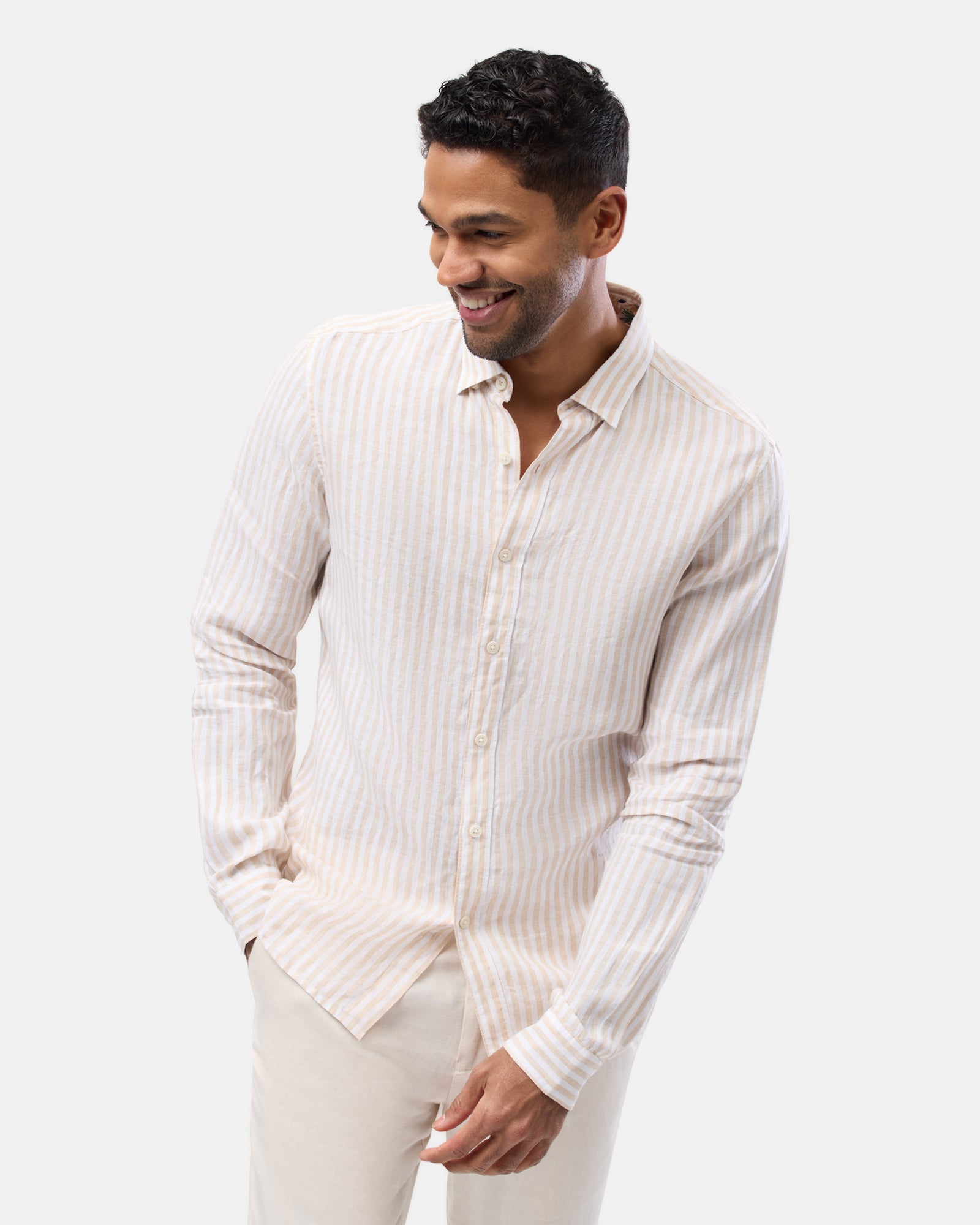 LINEN CASUAL L/S SHIRT