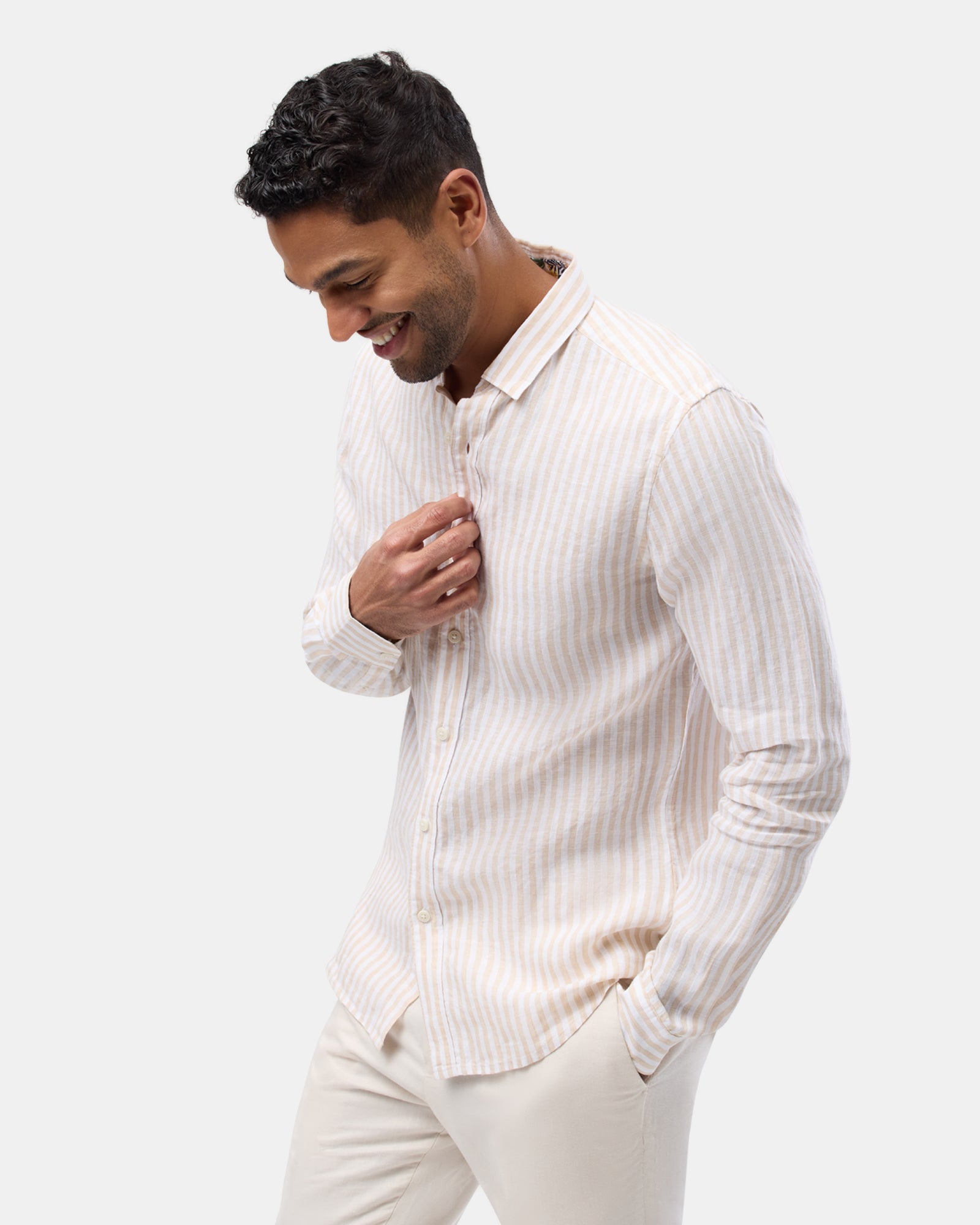 LINEN CASUAL L/S SHIRT