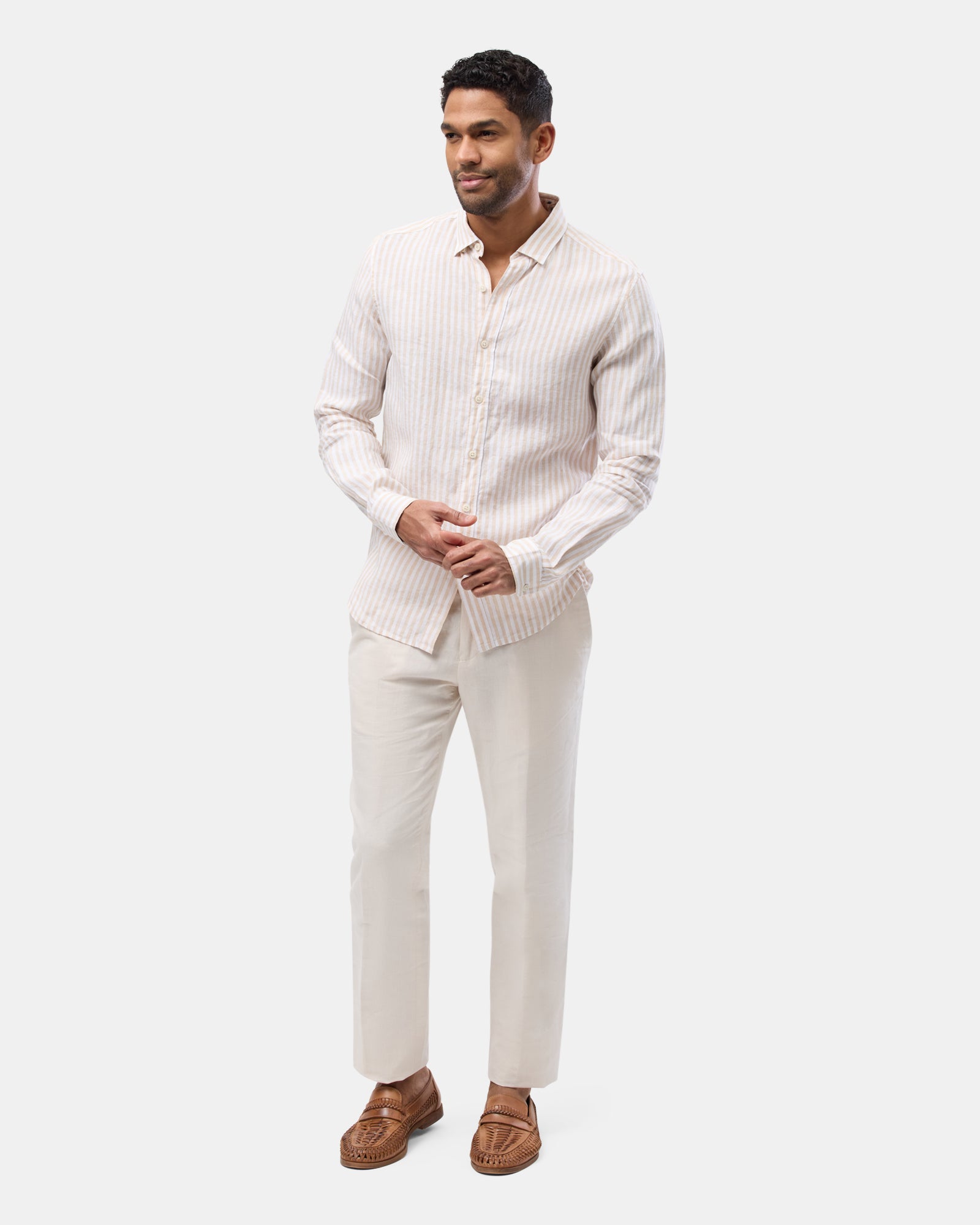 LINEN CASUAL L/S SHIRT