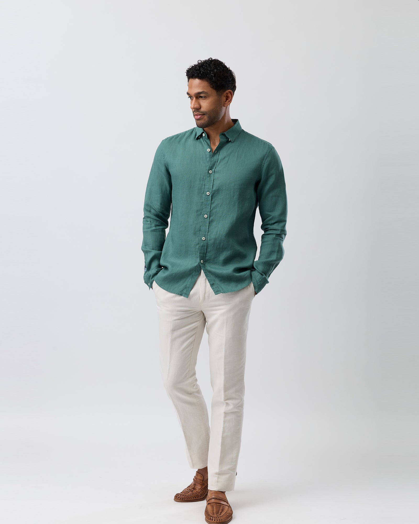 LINEN CASUAL L/S SHIRT