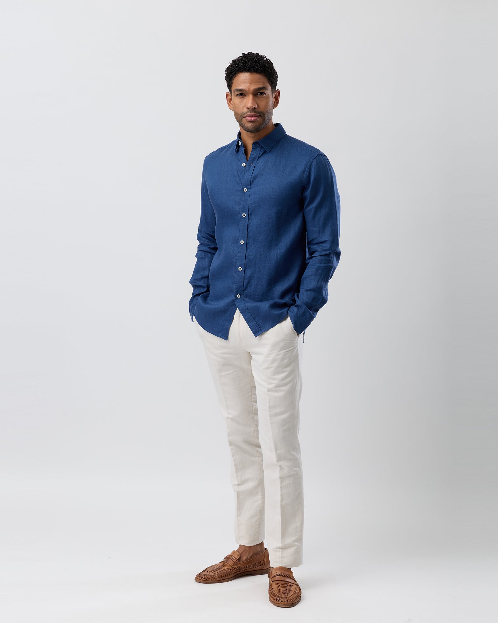 LINEN CASUAL L/S SHIRT
