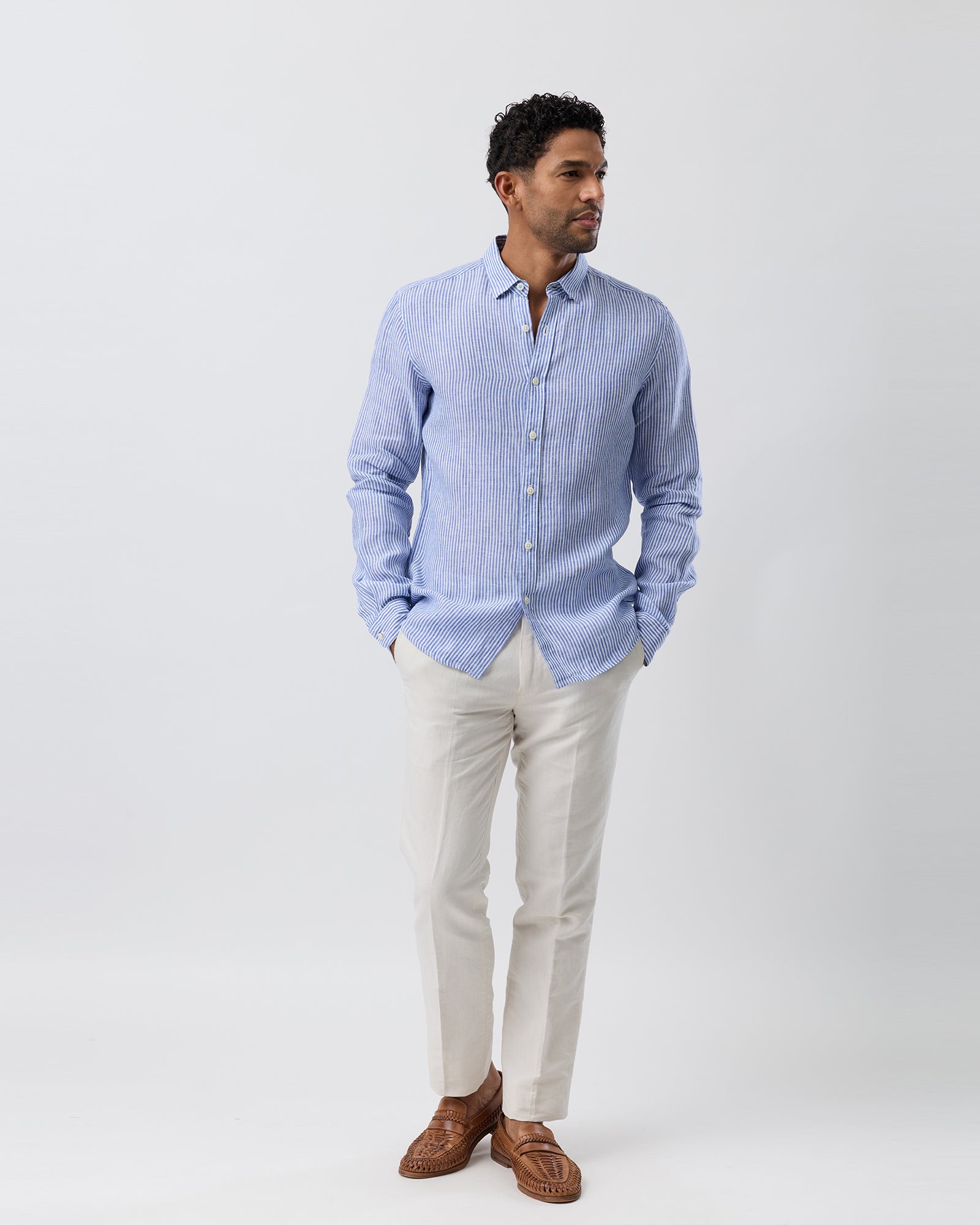 LINEN CASUAL L/S SHIRT