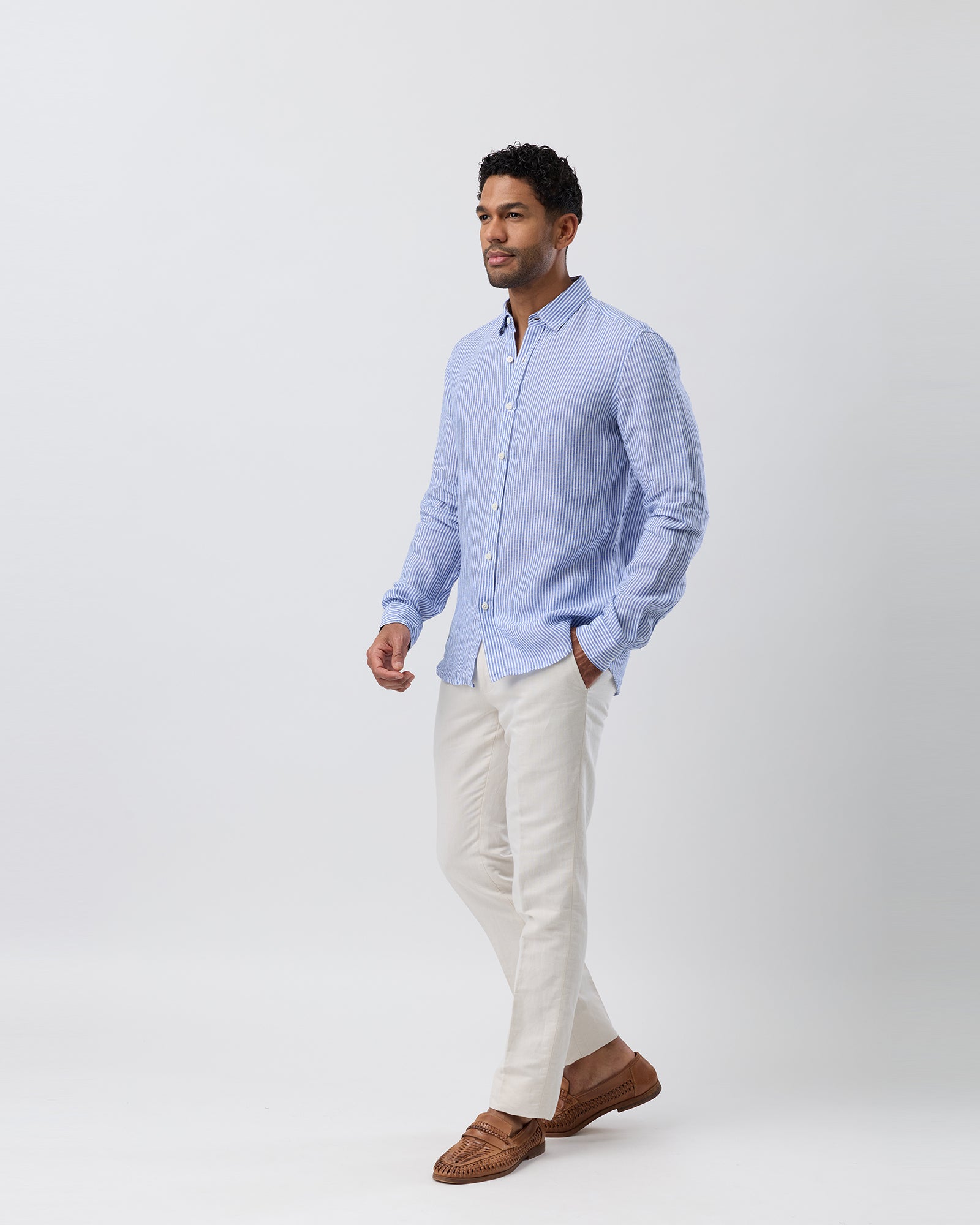 LINEN CASUAL L/S SHIRT