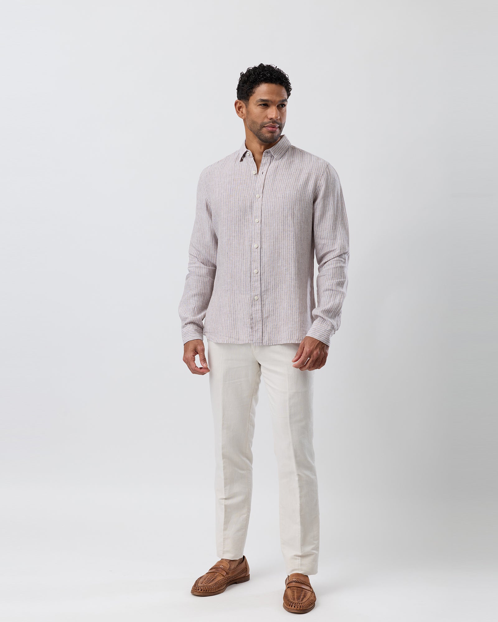 LINEN CASUAL L/S SHIRT
