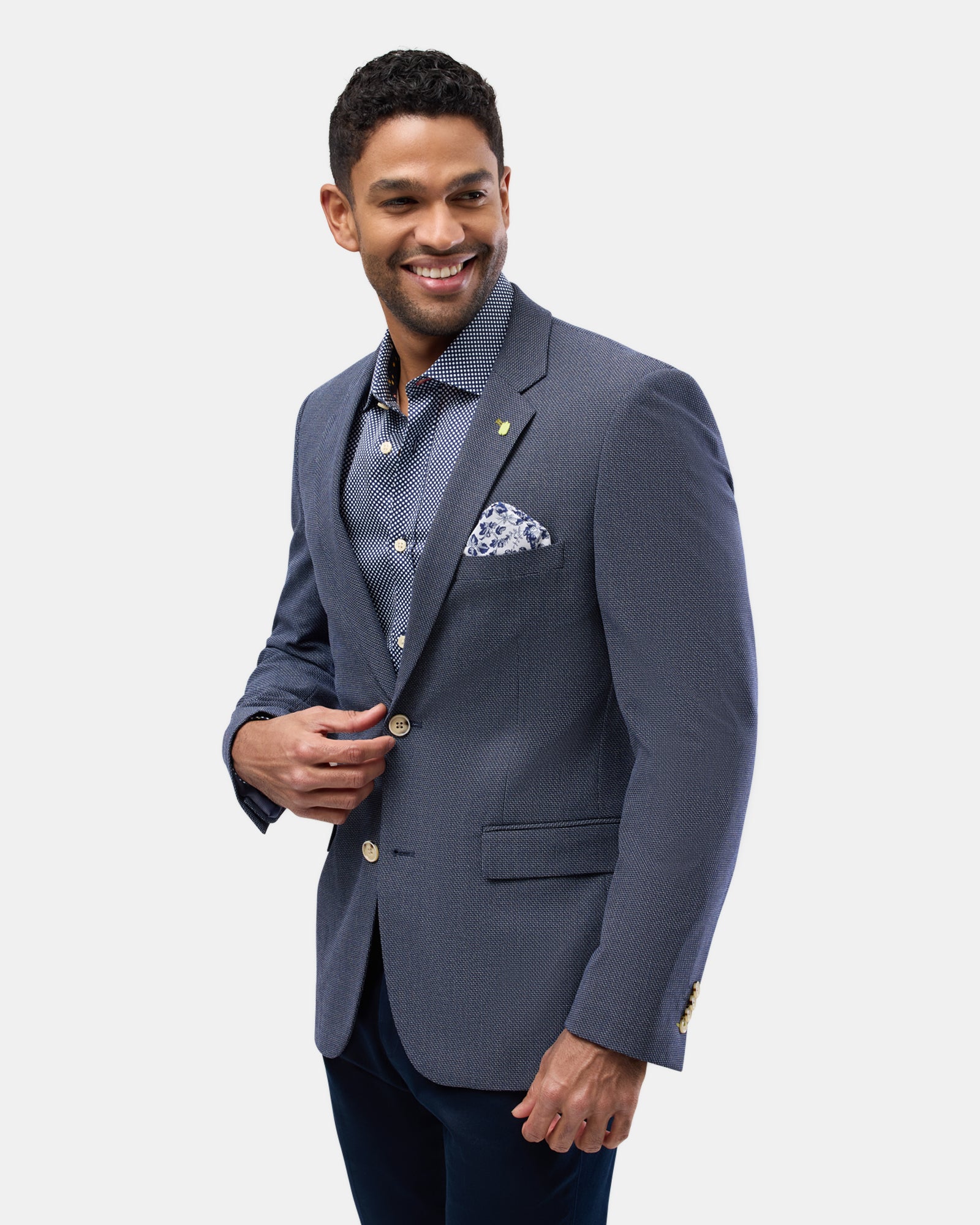 Textured Yarn-Dye Blazer