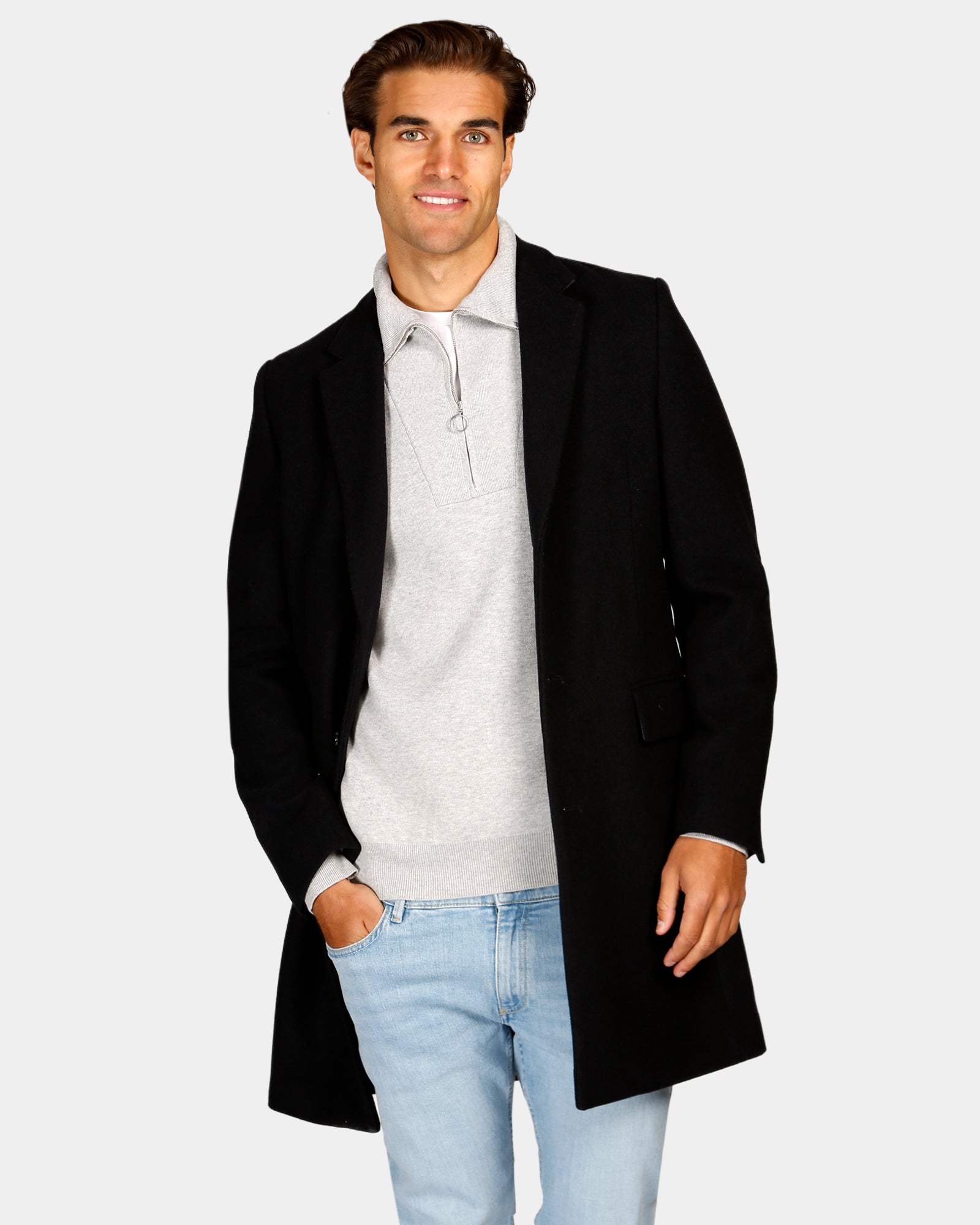 Wool Blend Overcoat
