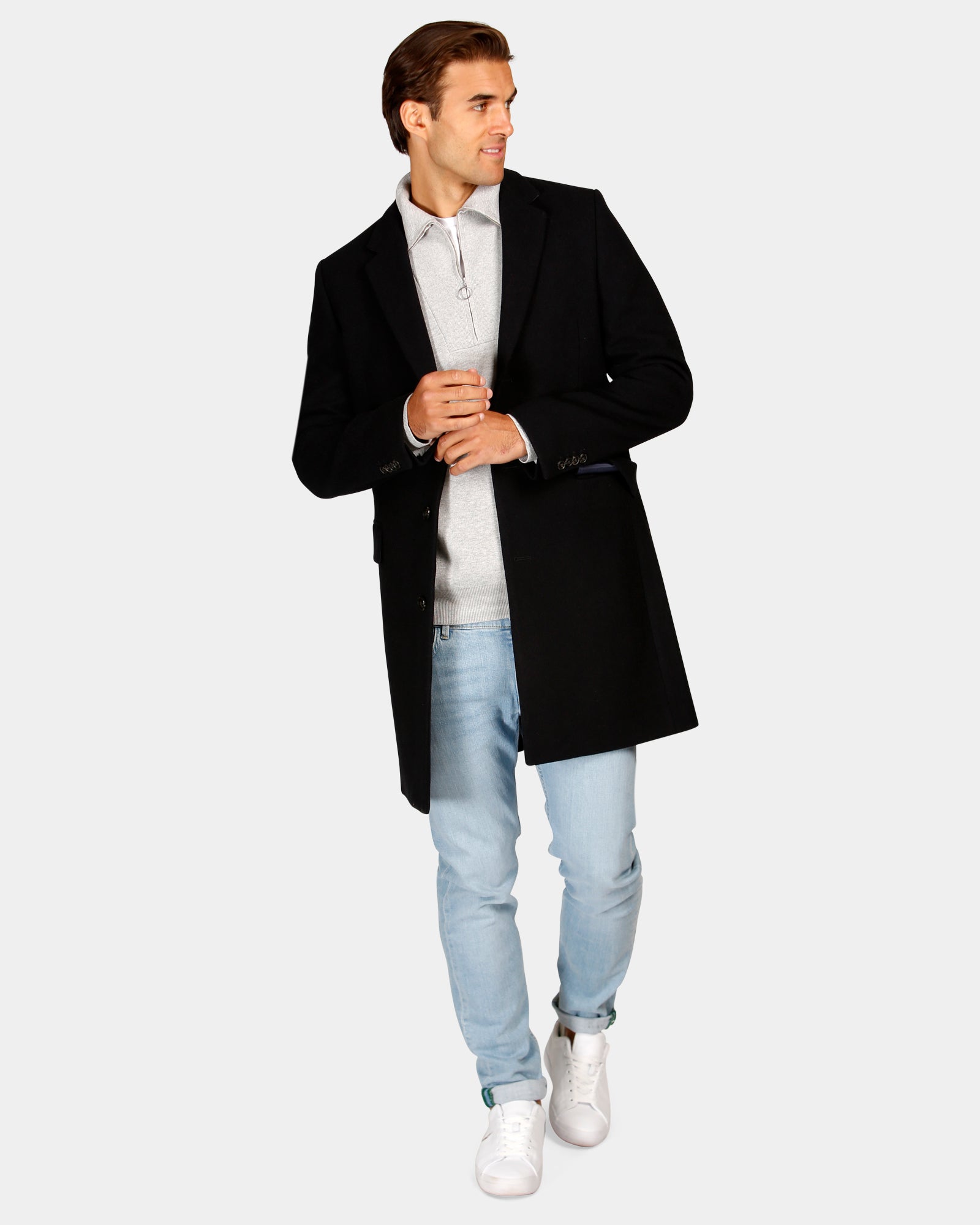 Wool Blend Overcoat