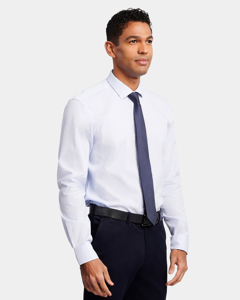 Micro Weave Reg Fit Business Shirt