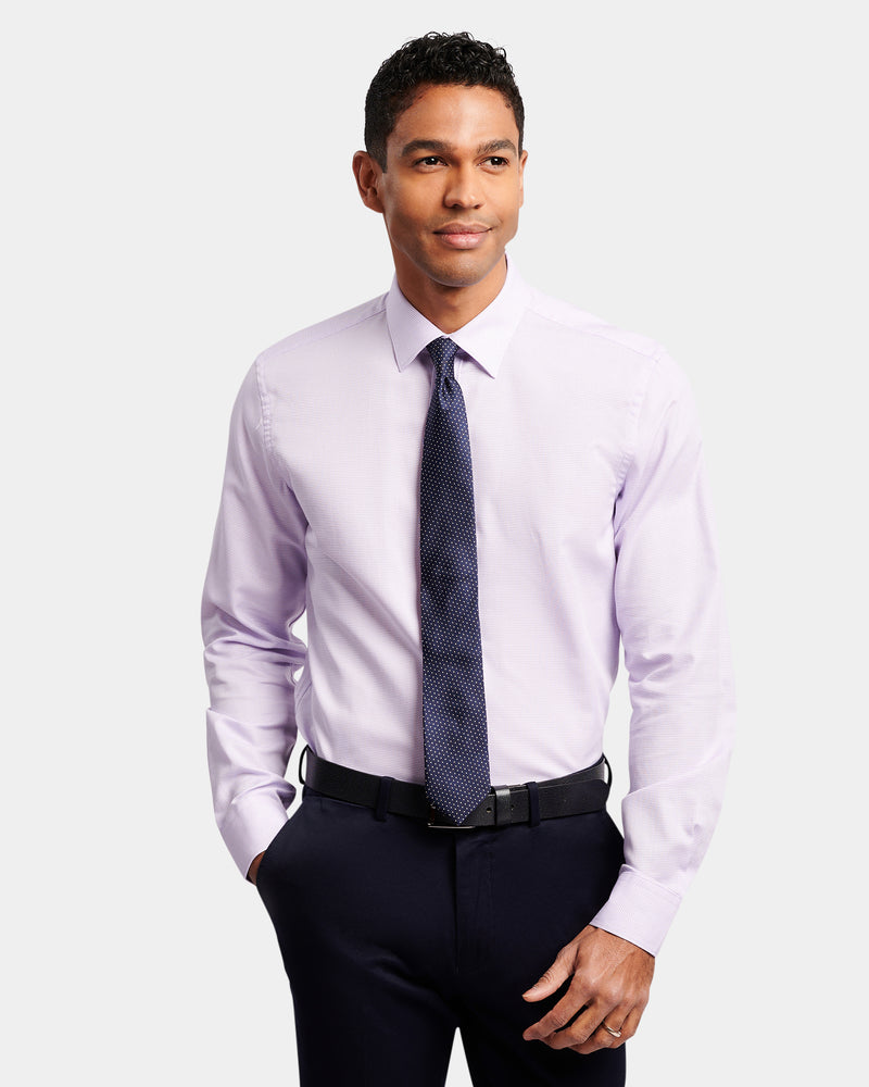 Two-Tone Textured Reg Fit Business Shirt