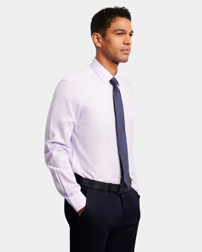 Two-Tone Textured Reg Fit Business Shirt