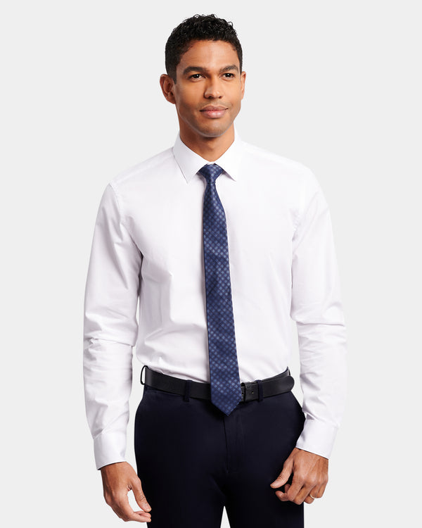 Textured Reg Fit Business Shirt