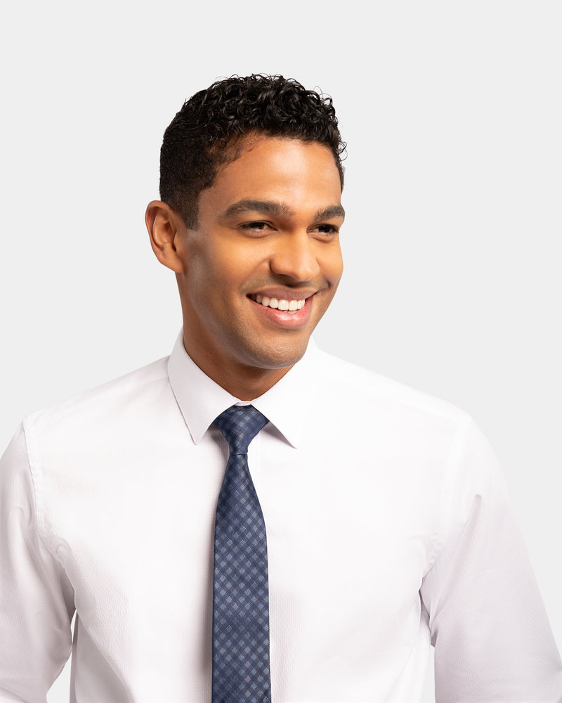 Textured Reg Fit Business Shirt