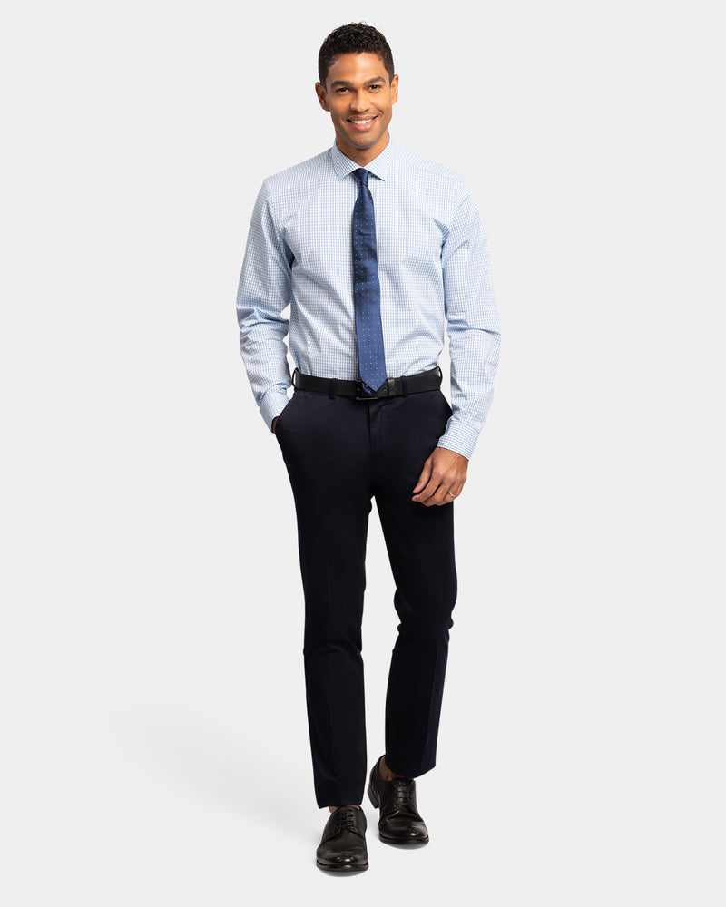 Check Reg Fit Business Shirt