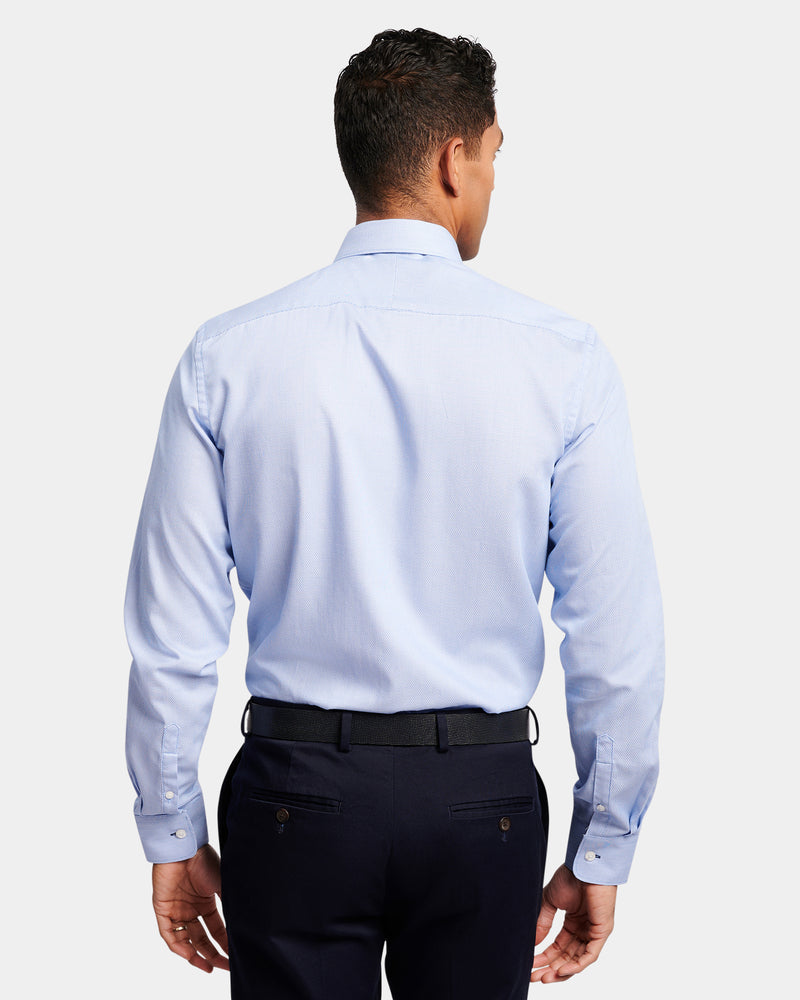 Micro Weave Reg Fit Business Shirt