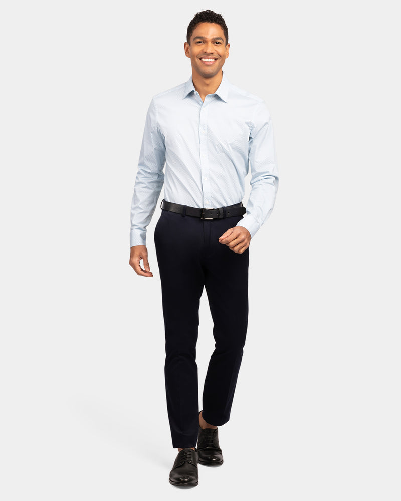 Geo Print Reg Fit Business Shirt