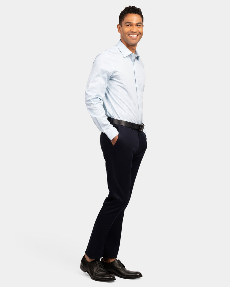 Geo Print Reg Fit Business Shirt