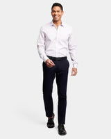 Two-Tone Print Reg Fit Business Shirt