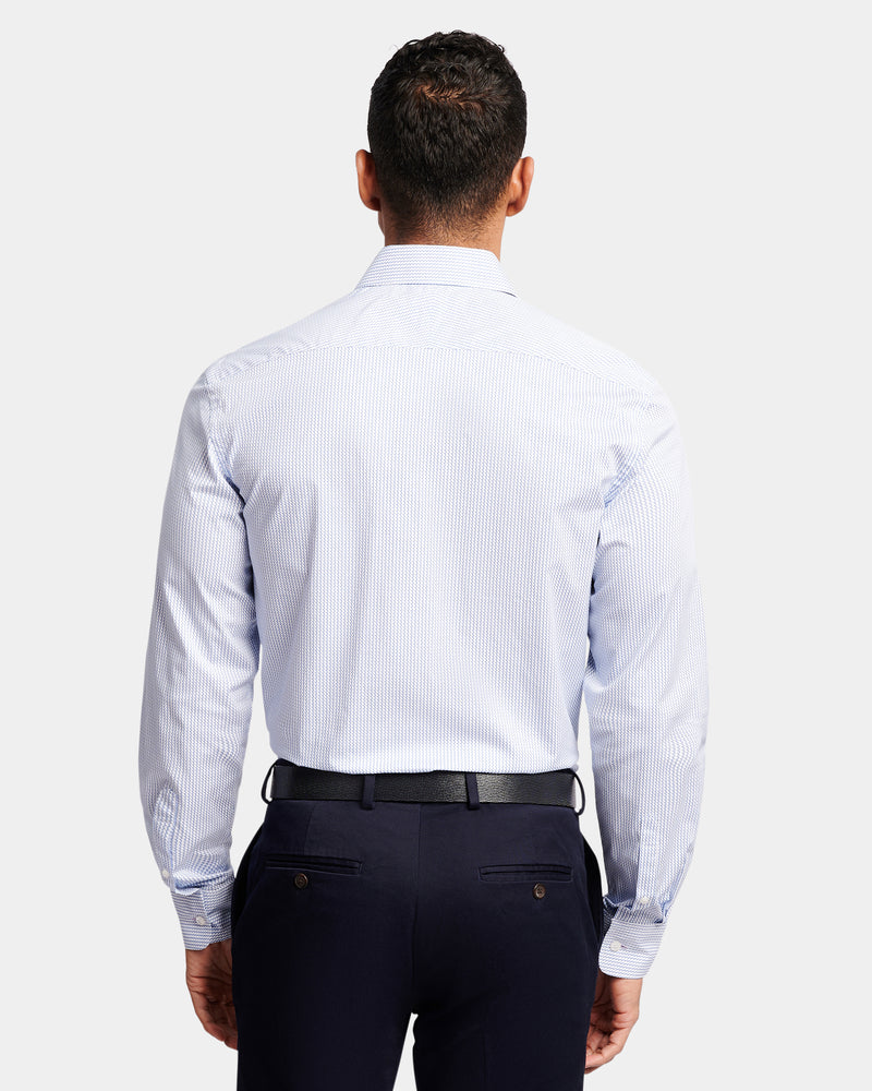 Abstract Print Reg Fit Business Shirt