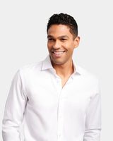 Textured Plain Slim Fit Dress Shirt