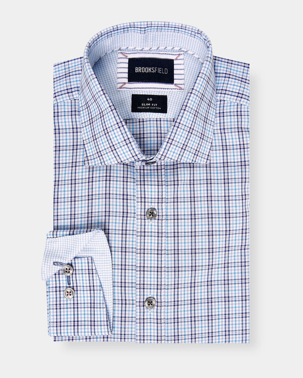 Check Slim Fit Dress Shirt