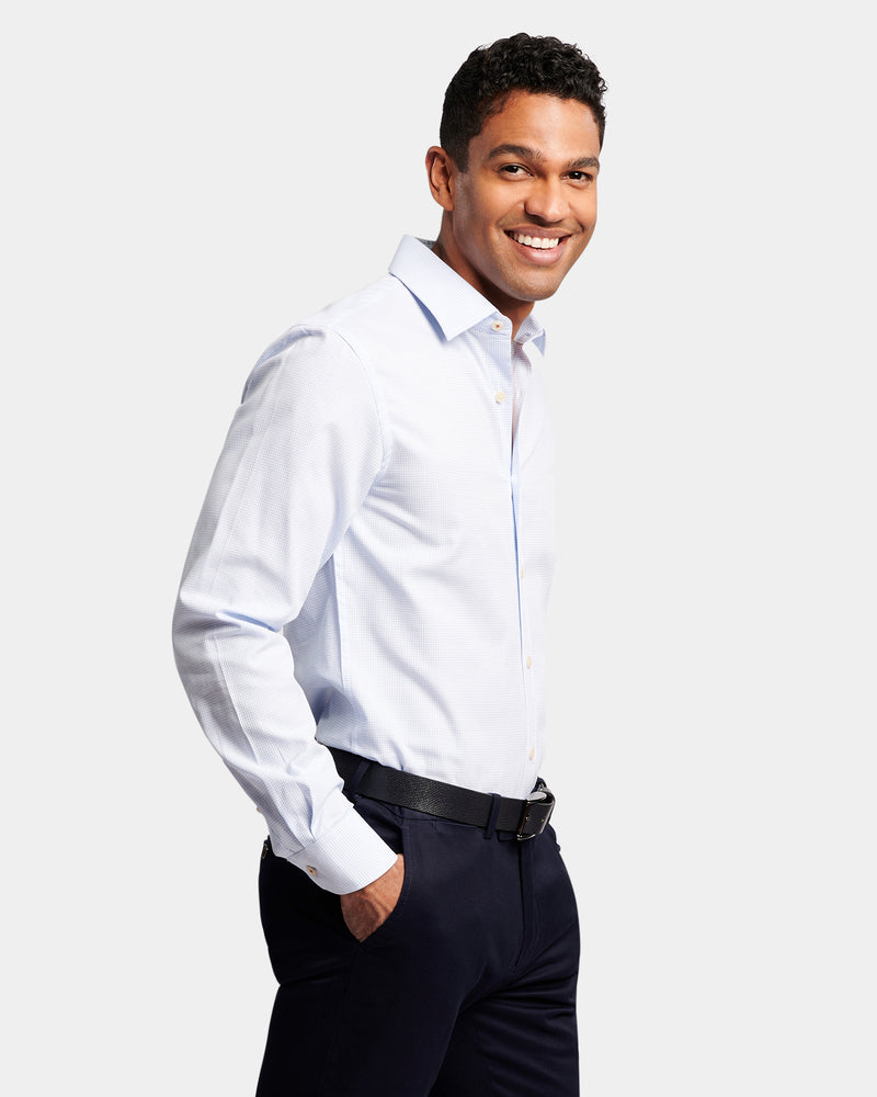 Two-Tone Slim Fit Dress Shirt