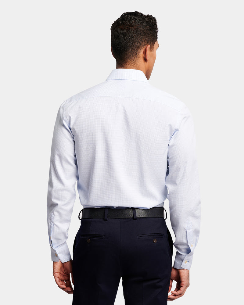 Two-Tone Slim Fit Dress Shirt