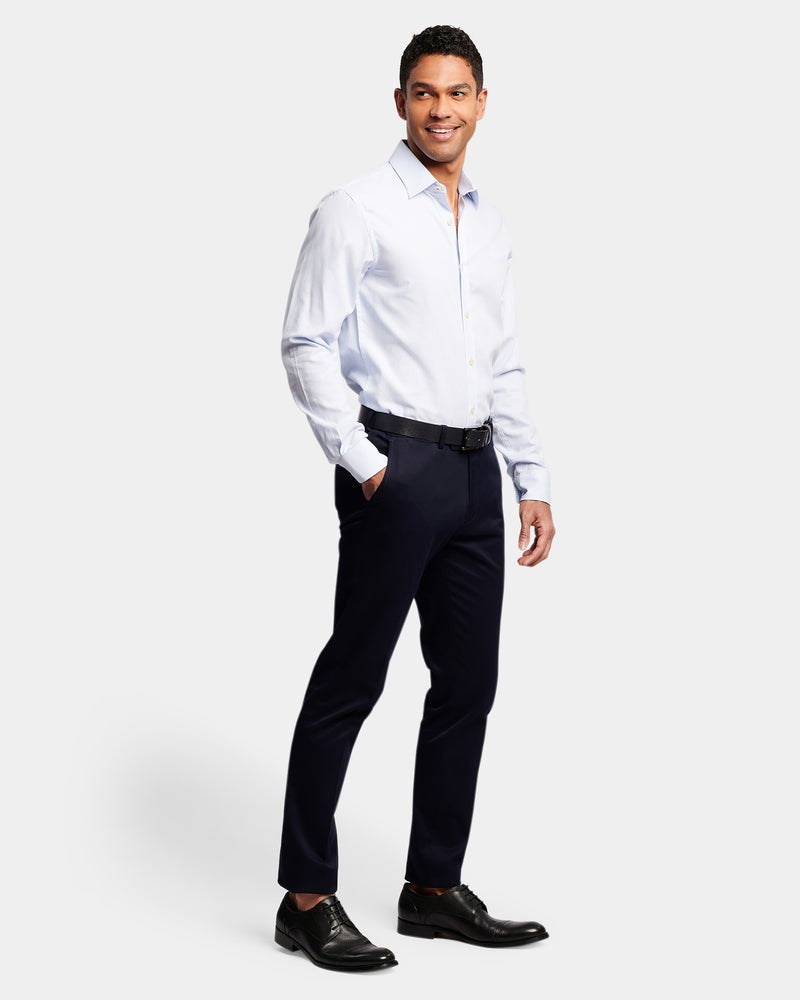 Two-Tone Slim Fit Dress Shirt