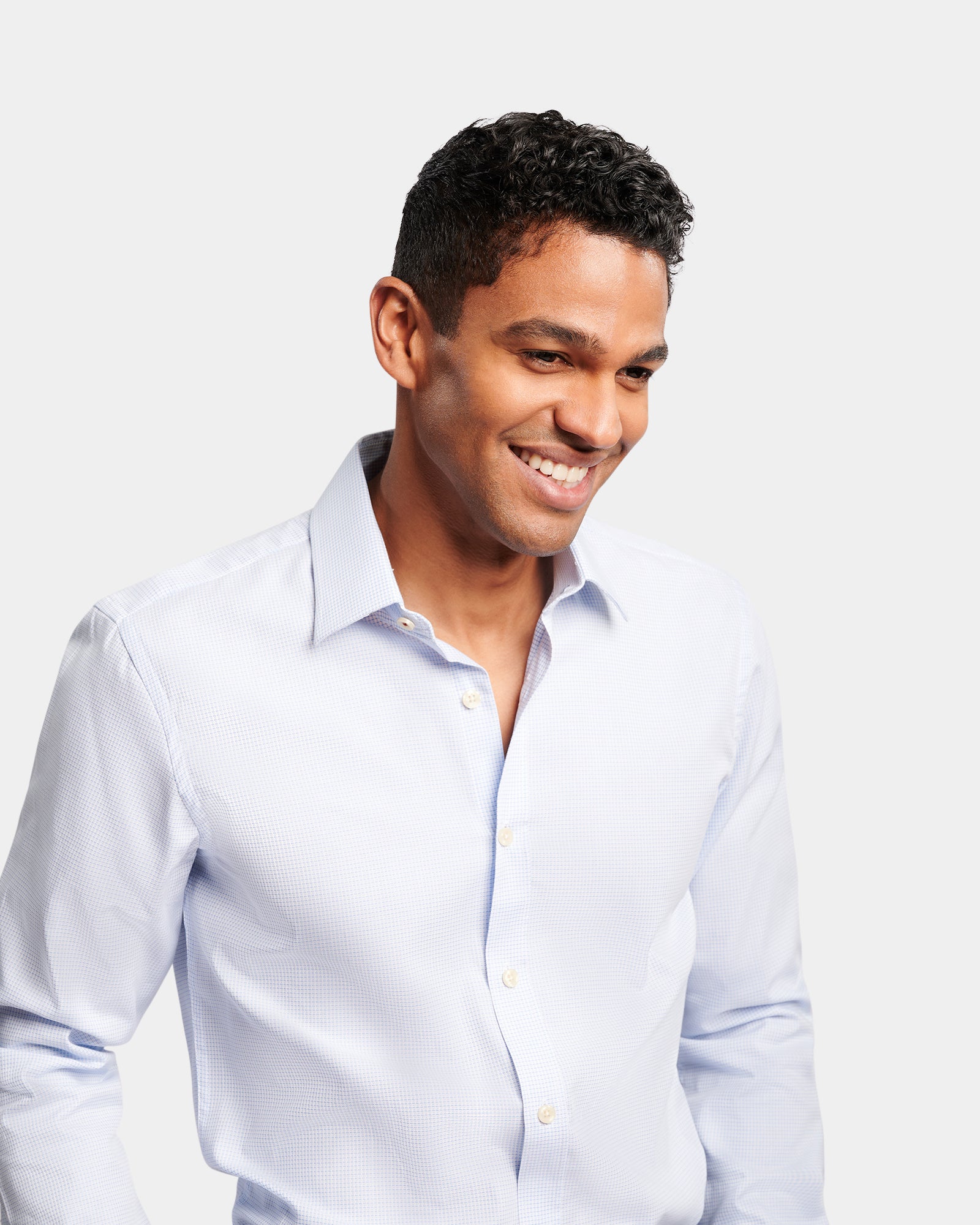 Two Tone Slim Fit Dress Shirt