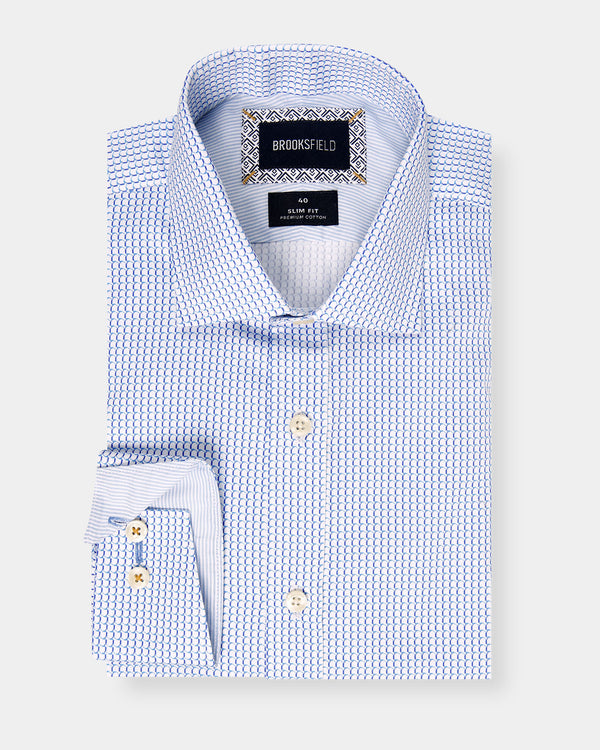 Geo Print Slim Fit Dress Shirt