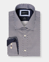 Retro Print Slim Fit Dress Shirt