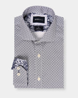 Abstract Print Slim Fit Dress Shirt