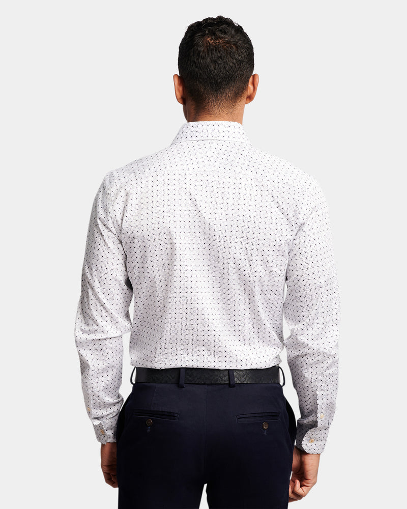 Geo Print Slim Fit Dress Shirt