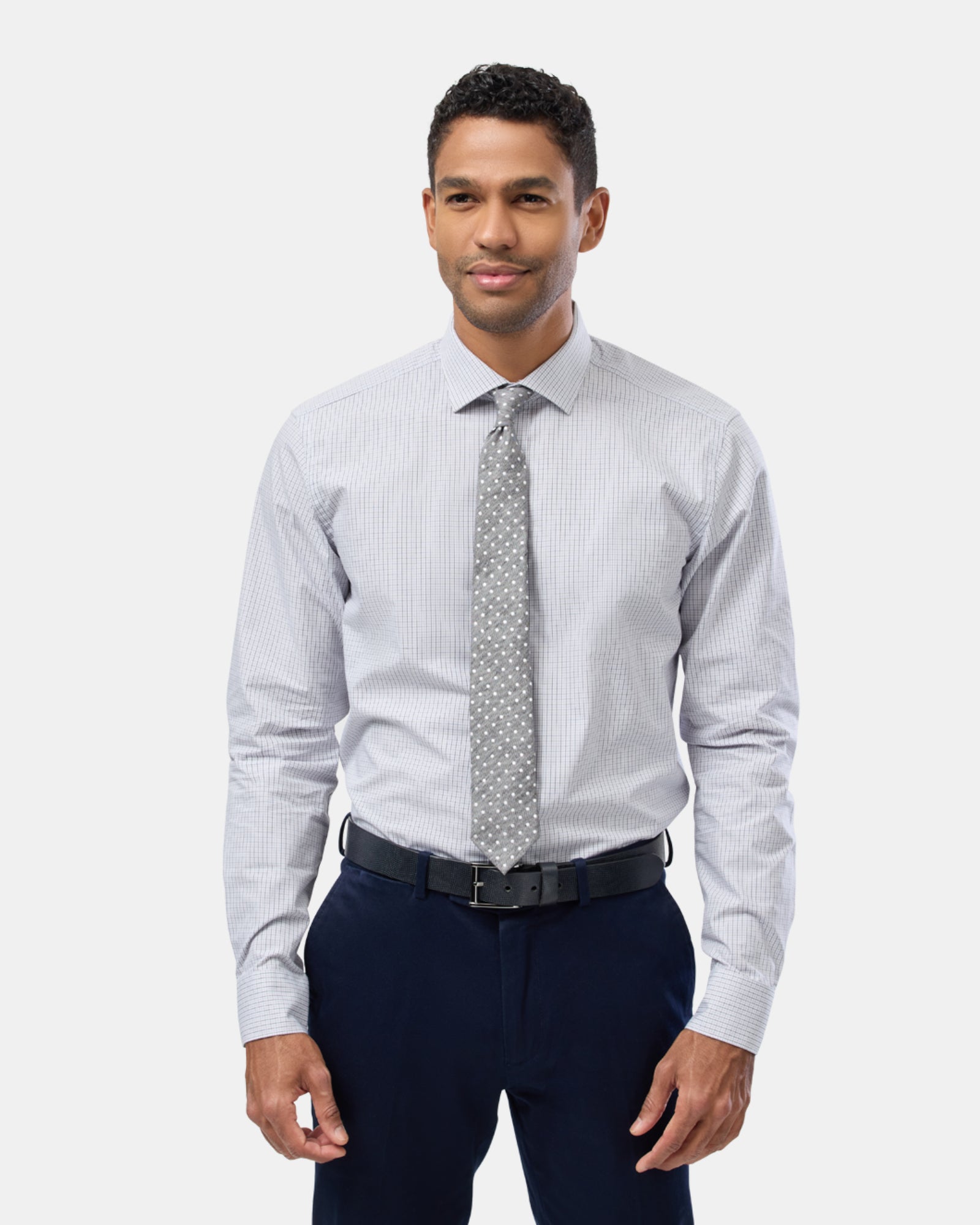 Check Reg Fit Business Shirt