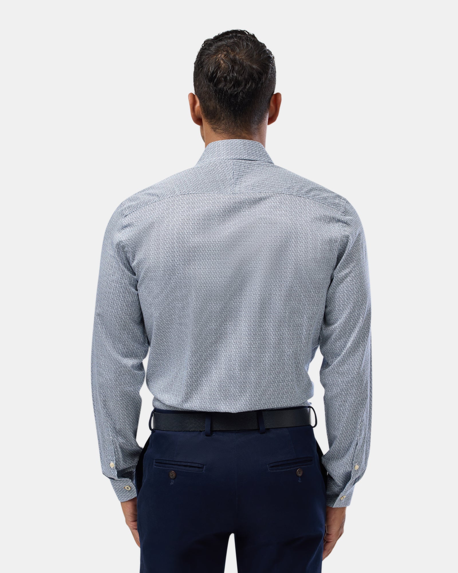 Abstract Print Slim Fit Dress Shirt