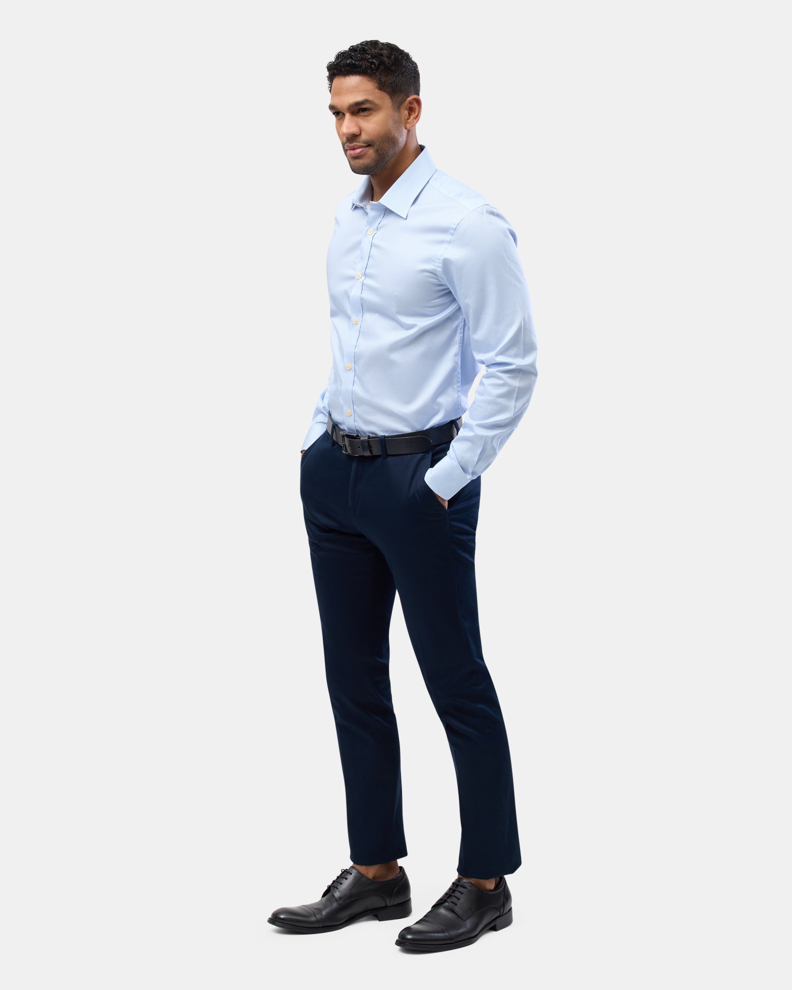 LUXE PRINT SLIM FIT BUSINESS SHIRT