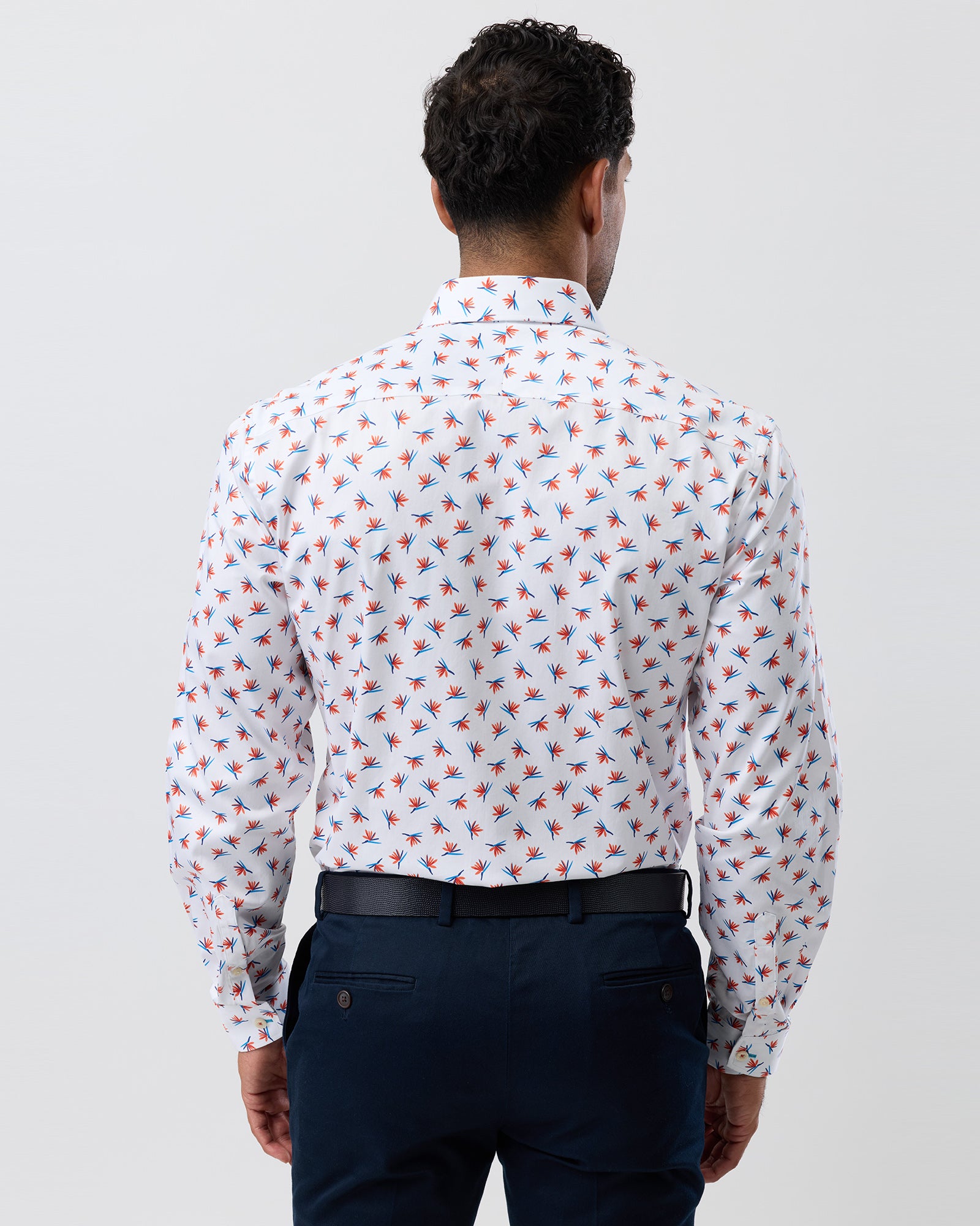 LUXE PRINT SLIM FIT BUSINESS SHIRT