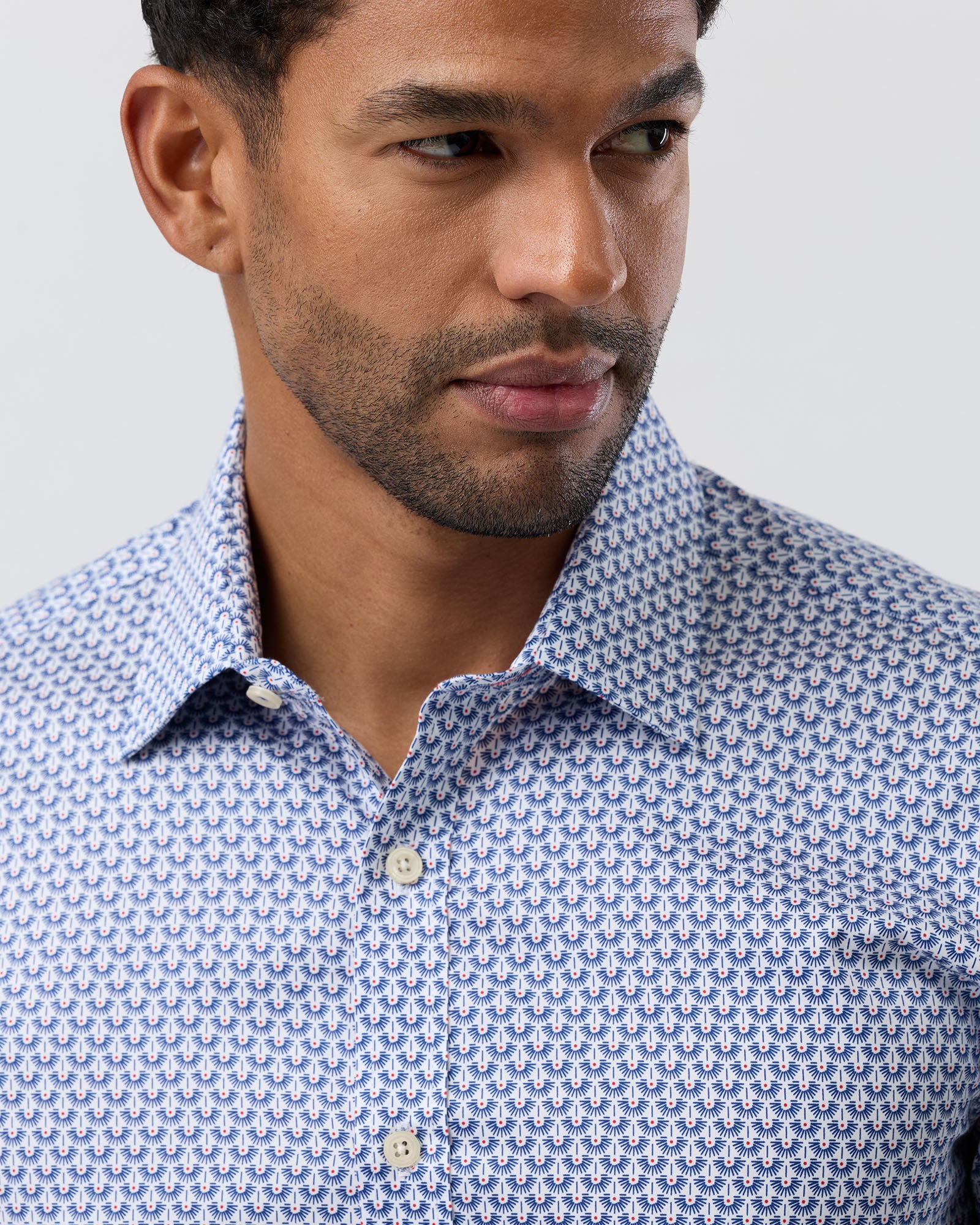 LUXE PRINT SLIM FIT BUSINESS SHIRT
