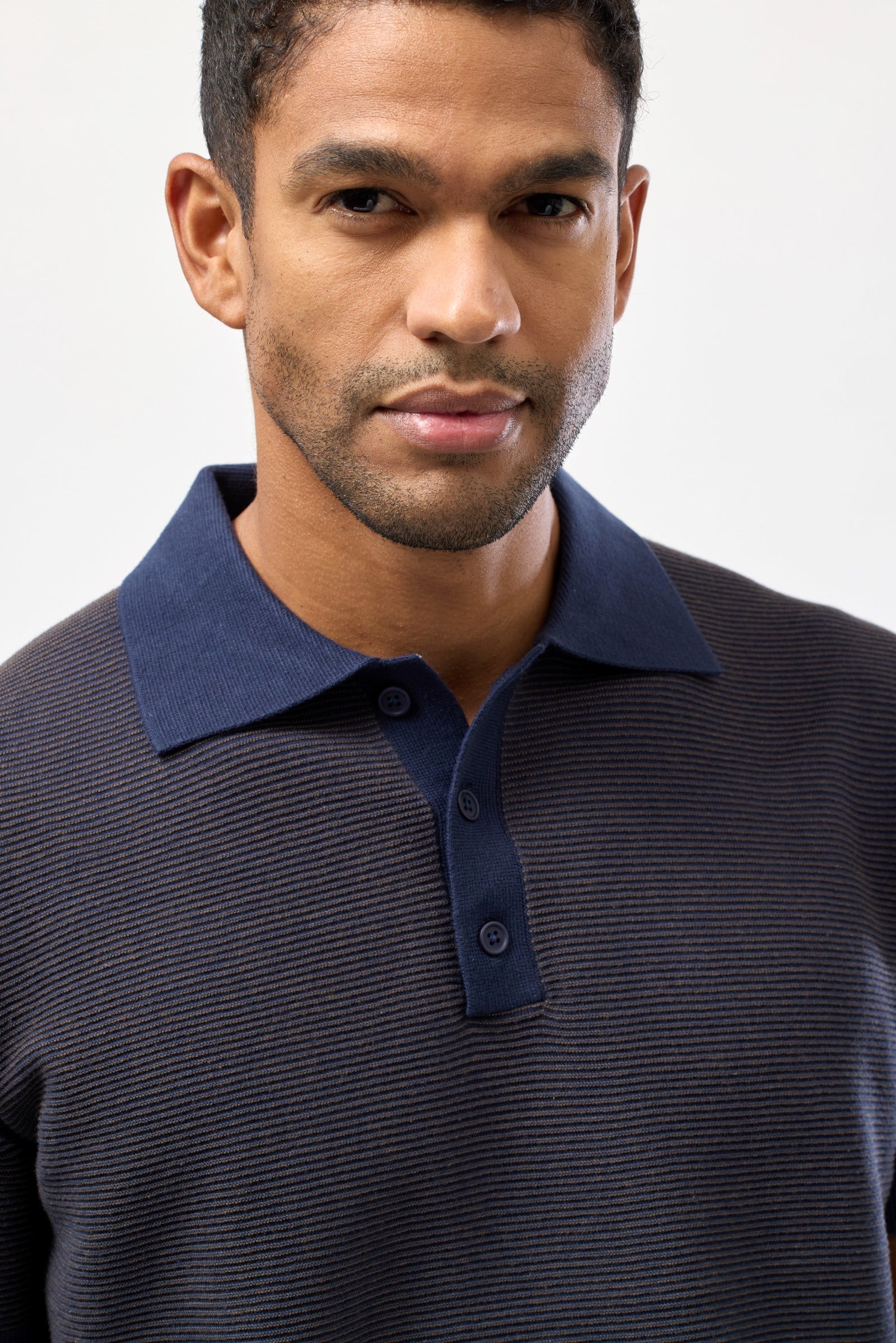 Short Sleeve Knitted Polo