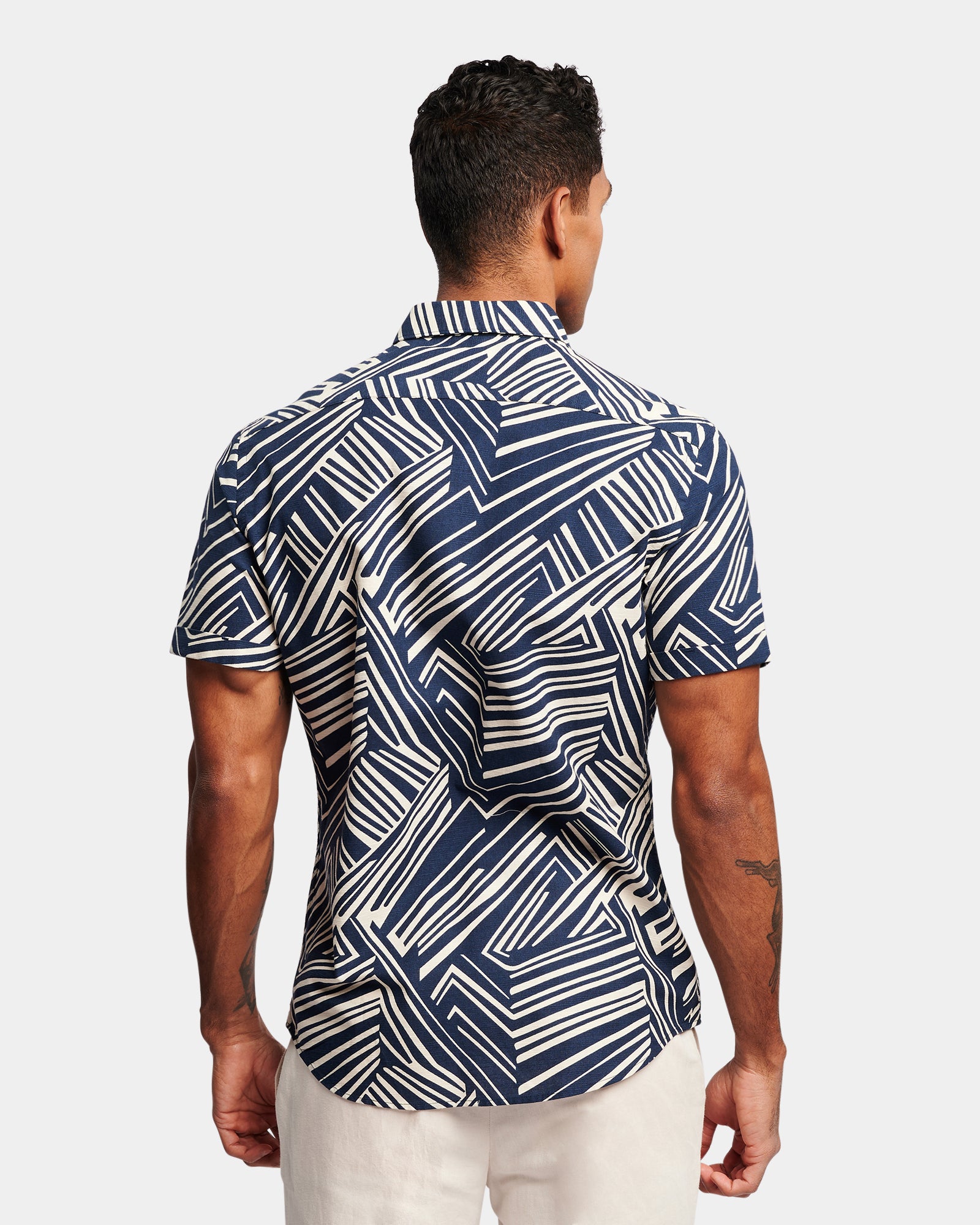 Abstract Print Casual Shirt