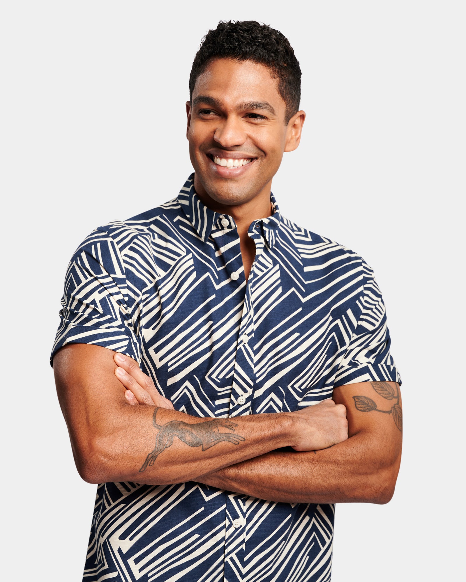 Abstract Print Casual Shirt
